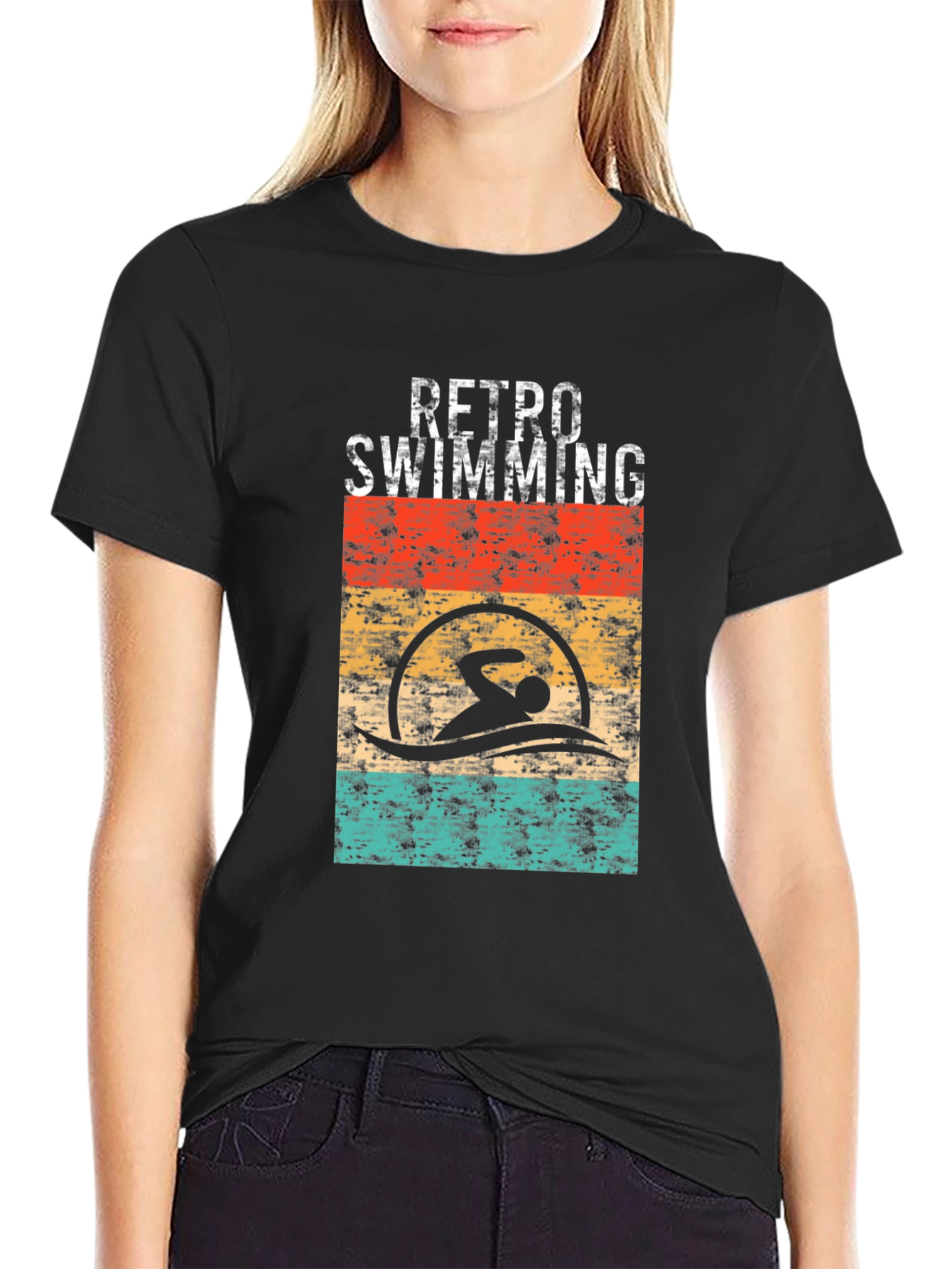 Retro Swimming T-Shirt