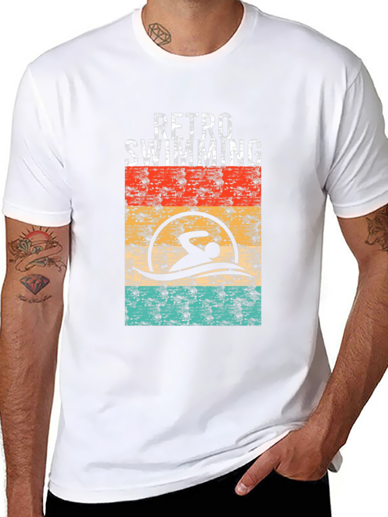 Retro Swimming T-Shirt