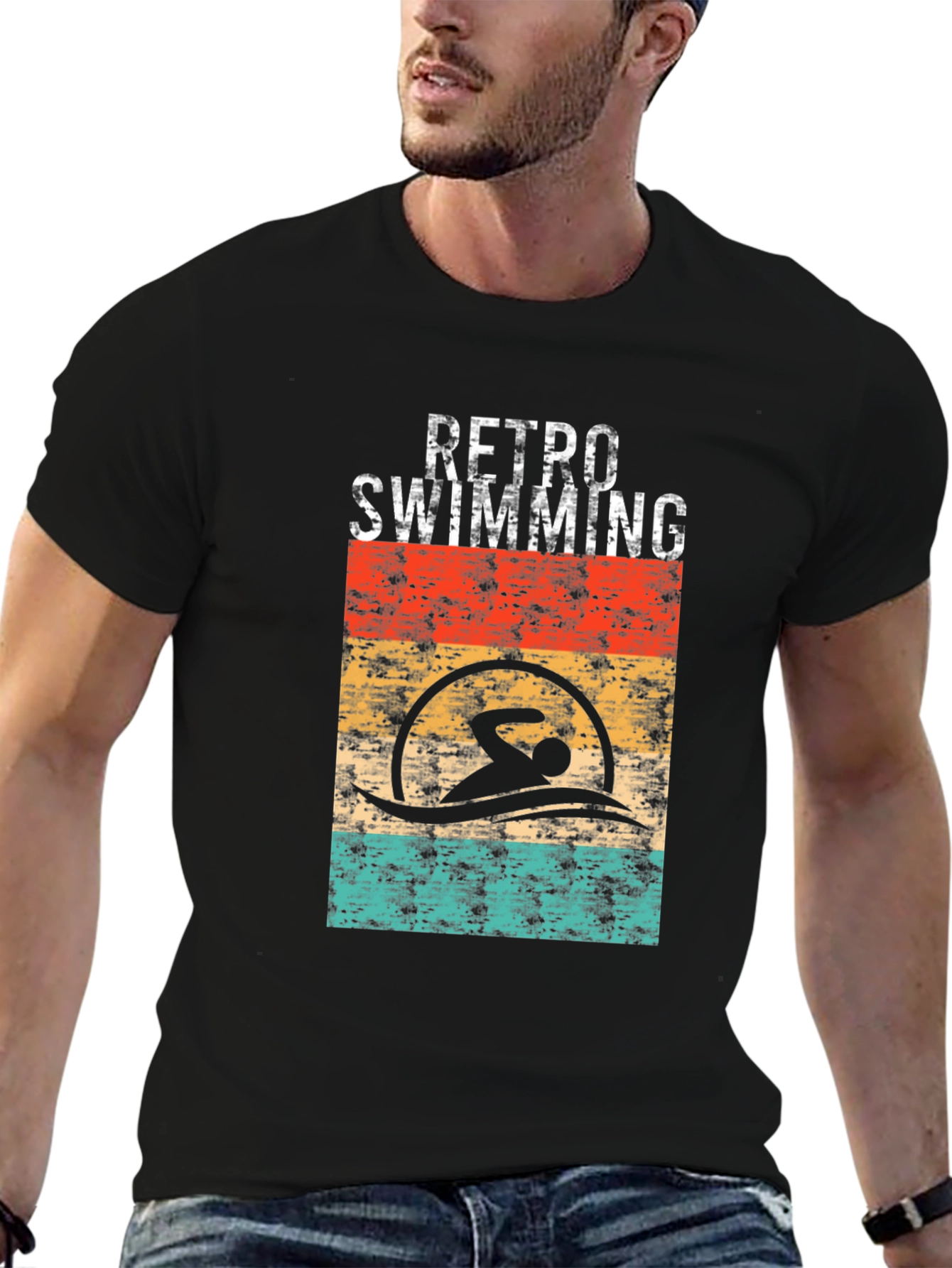Retro Swimming T-Shirt