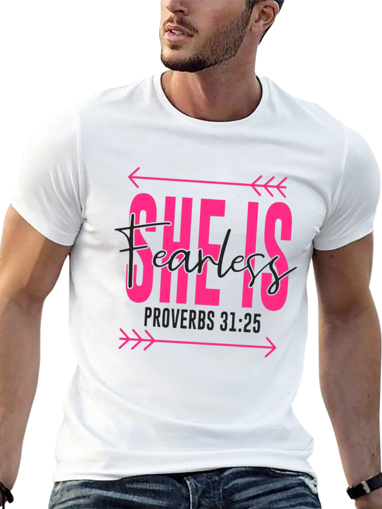 She is Fearless Graphic Tee - Proverbs 31:25
