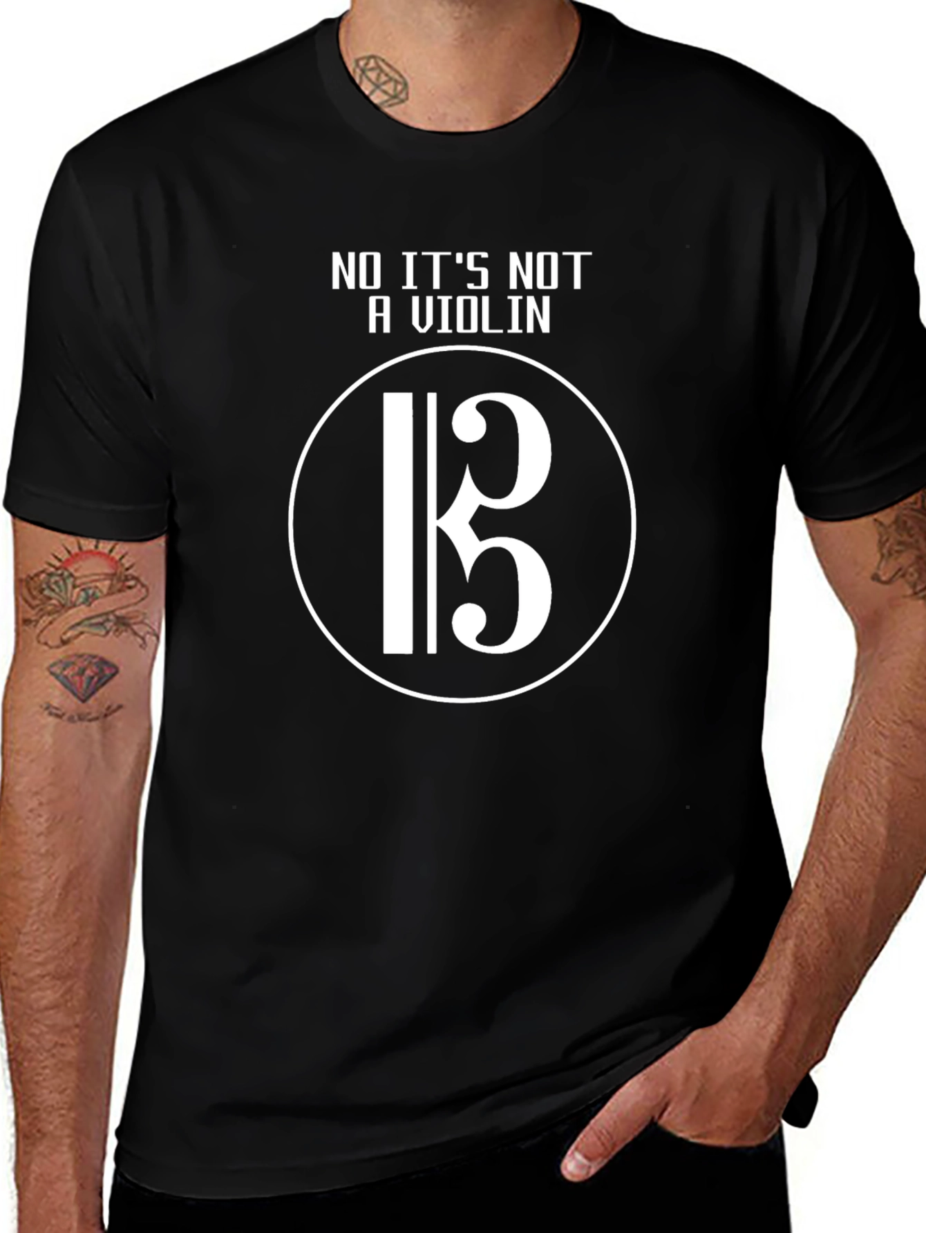 Viola Clef T-Shirt - Its Not A Violin!