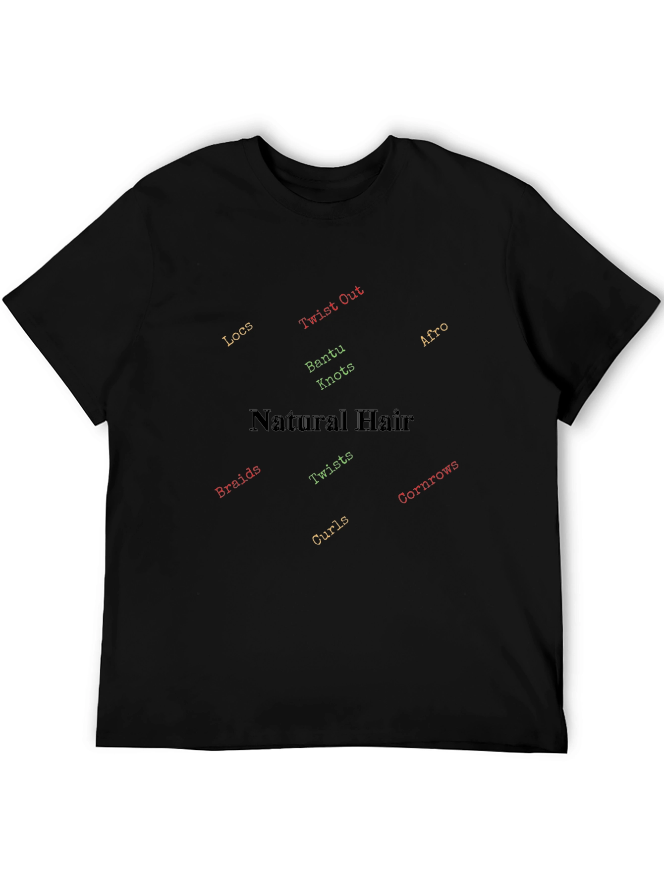 Natural Hair T-Shirt - Braids Twists Locs Afro Tee