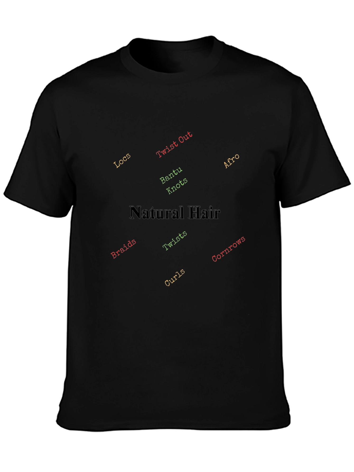 Natural Hair T-Shirt - Braids Twists Locs Afro Tee
