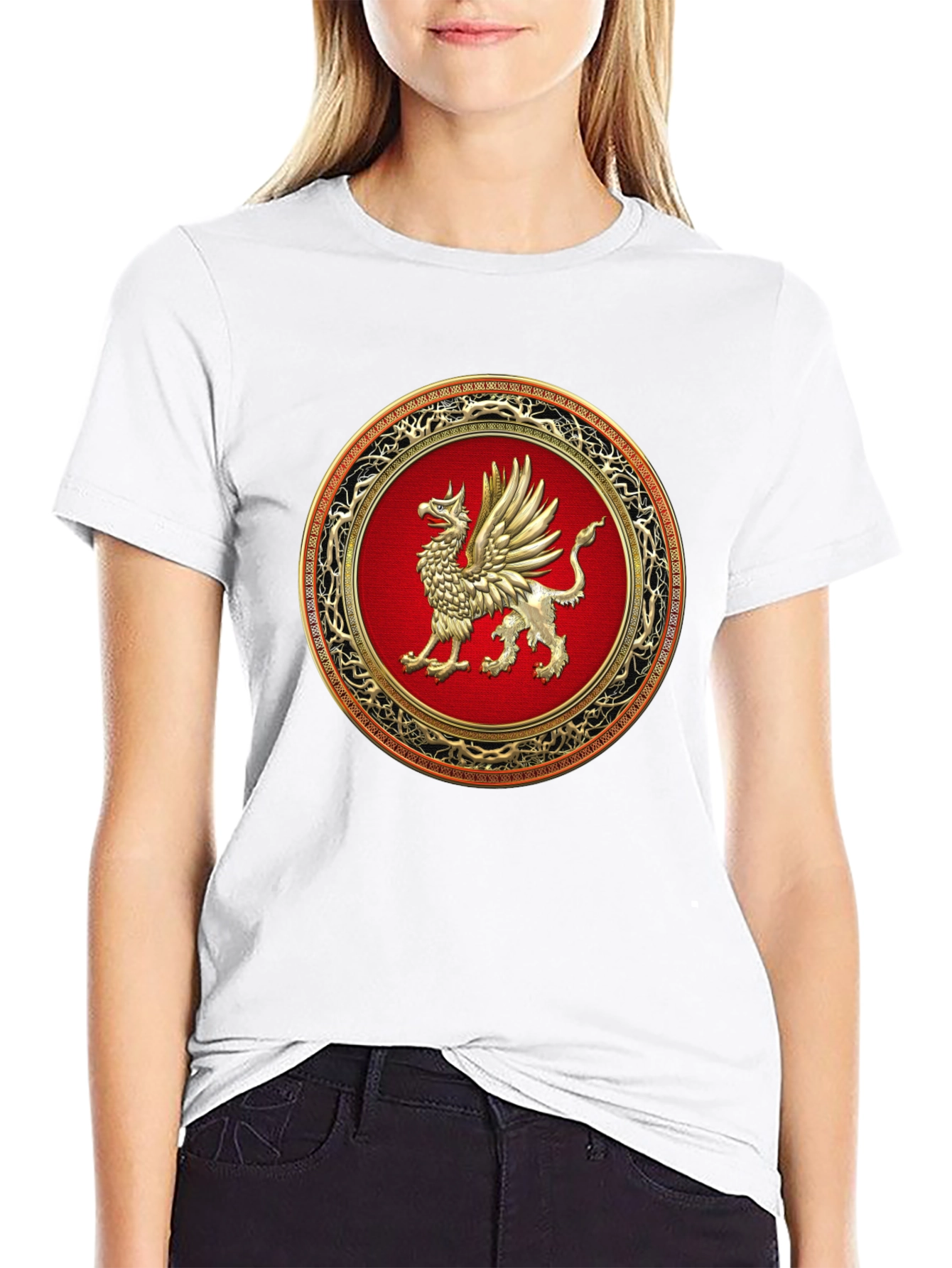 Griffin Emblem Black T-Shirt