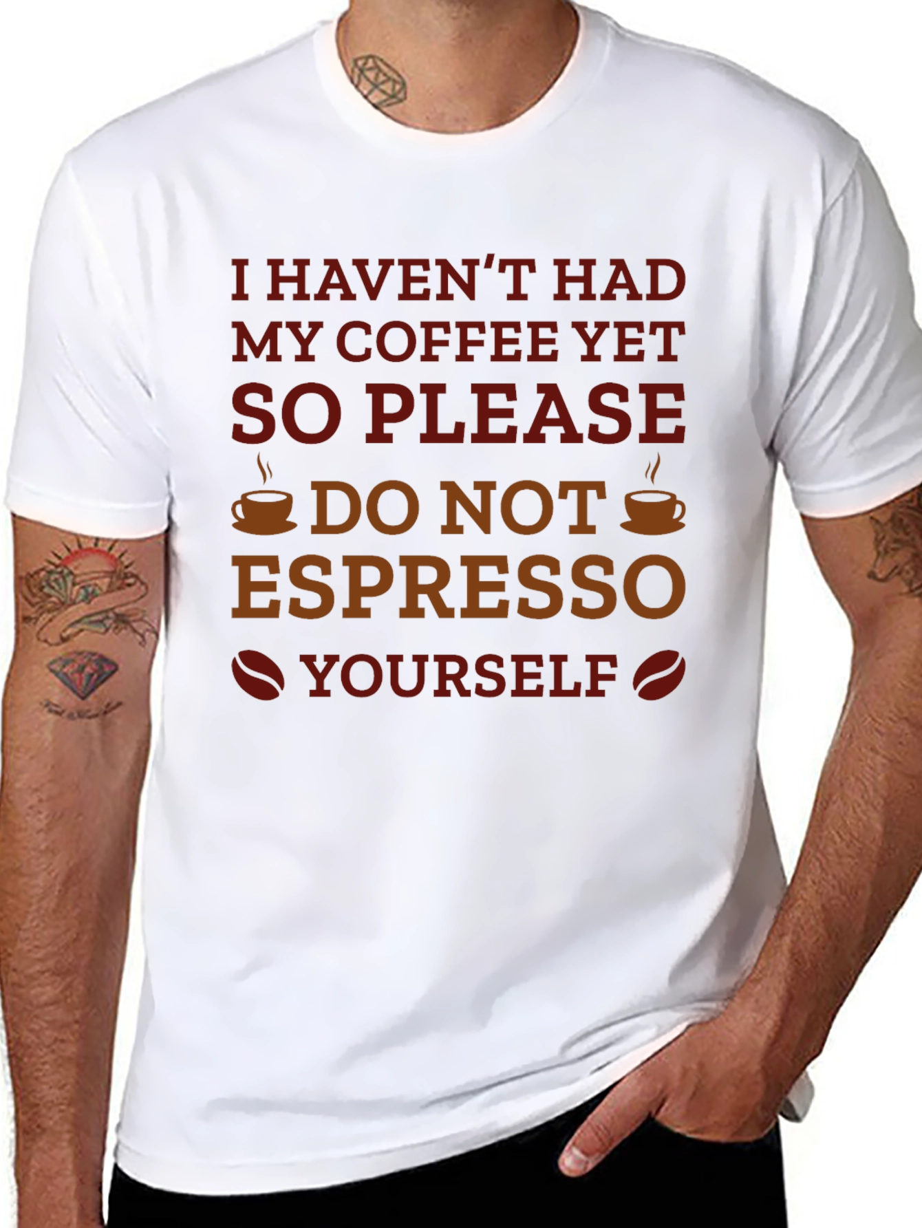 Coffee Humor Graphic T-Shirt - Espresso Yourself
