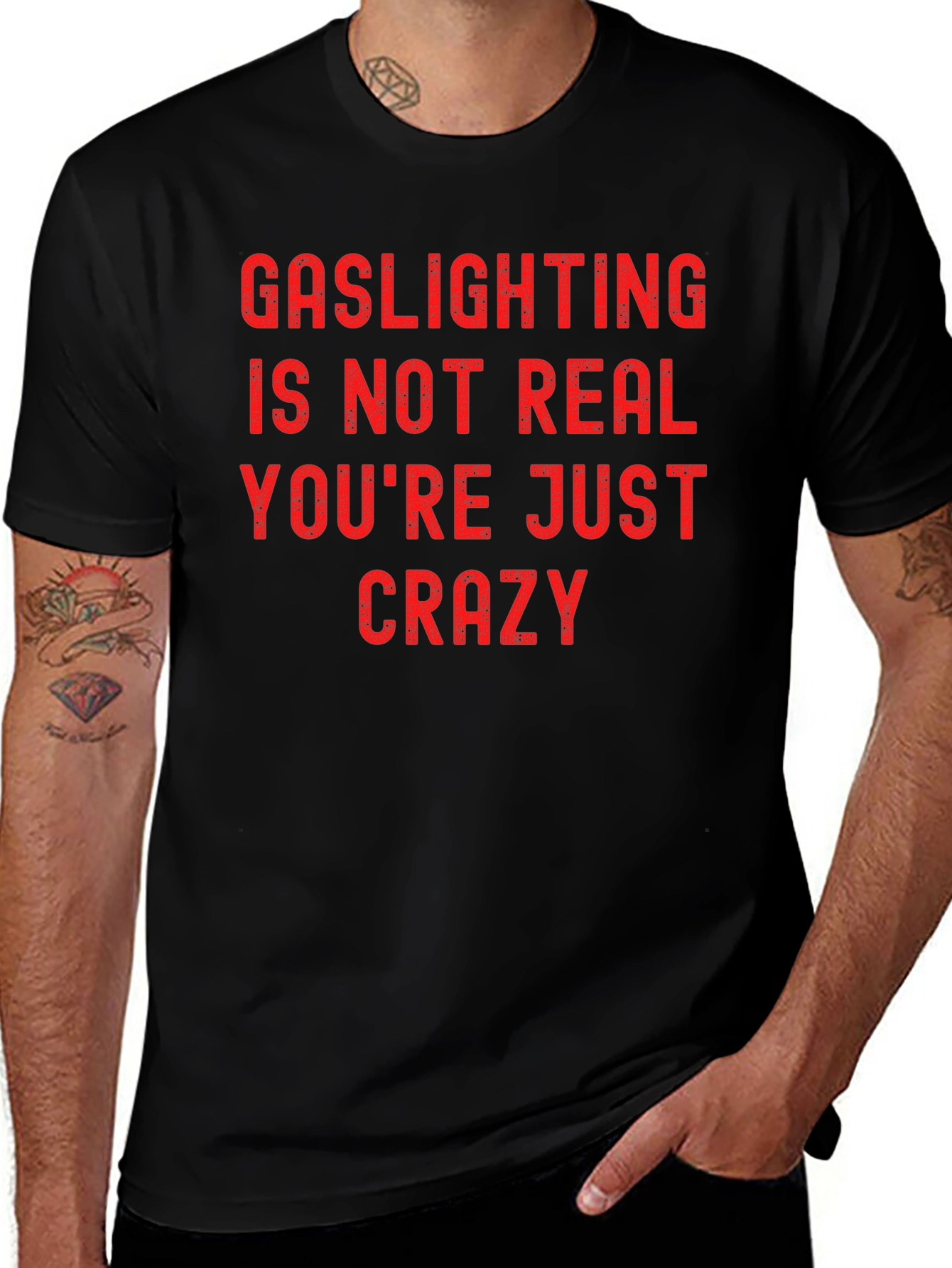Gaslighting Graphic Tee - Bold Statement Shirt