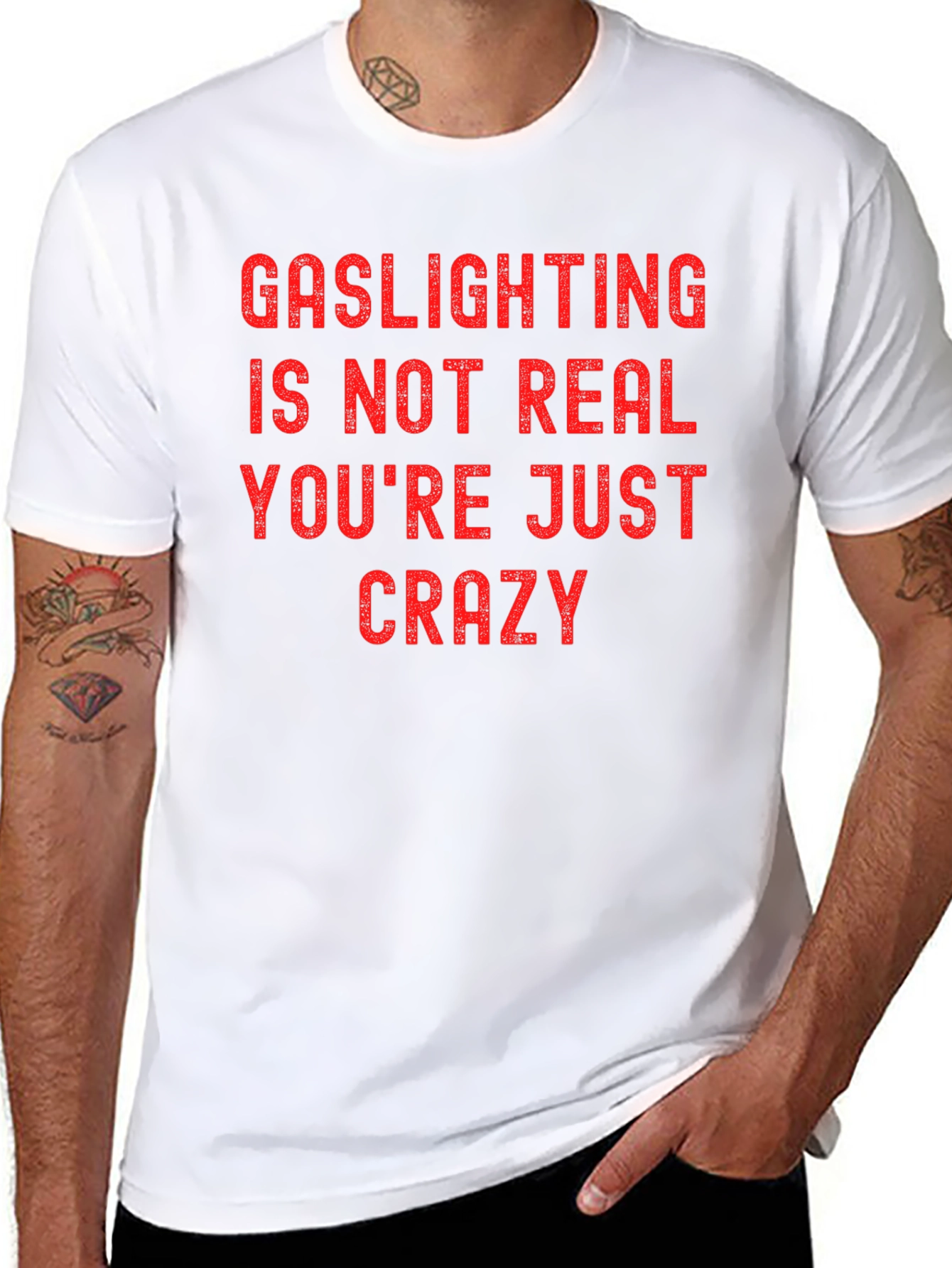 Gaslighting Graphic Tee - Bold Statement Shirt
