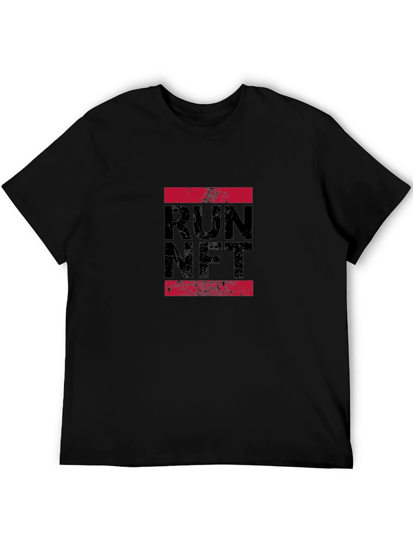 Run NFT Graphic Tee - Black Casual T-Shirt