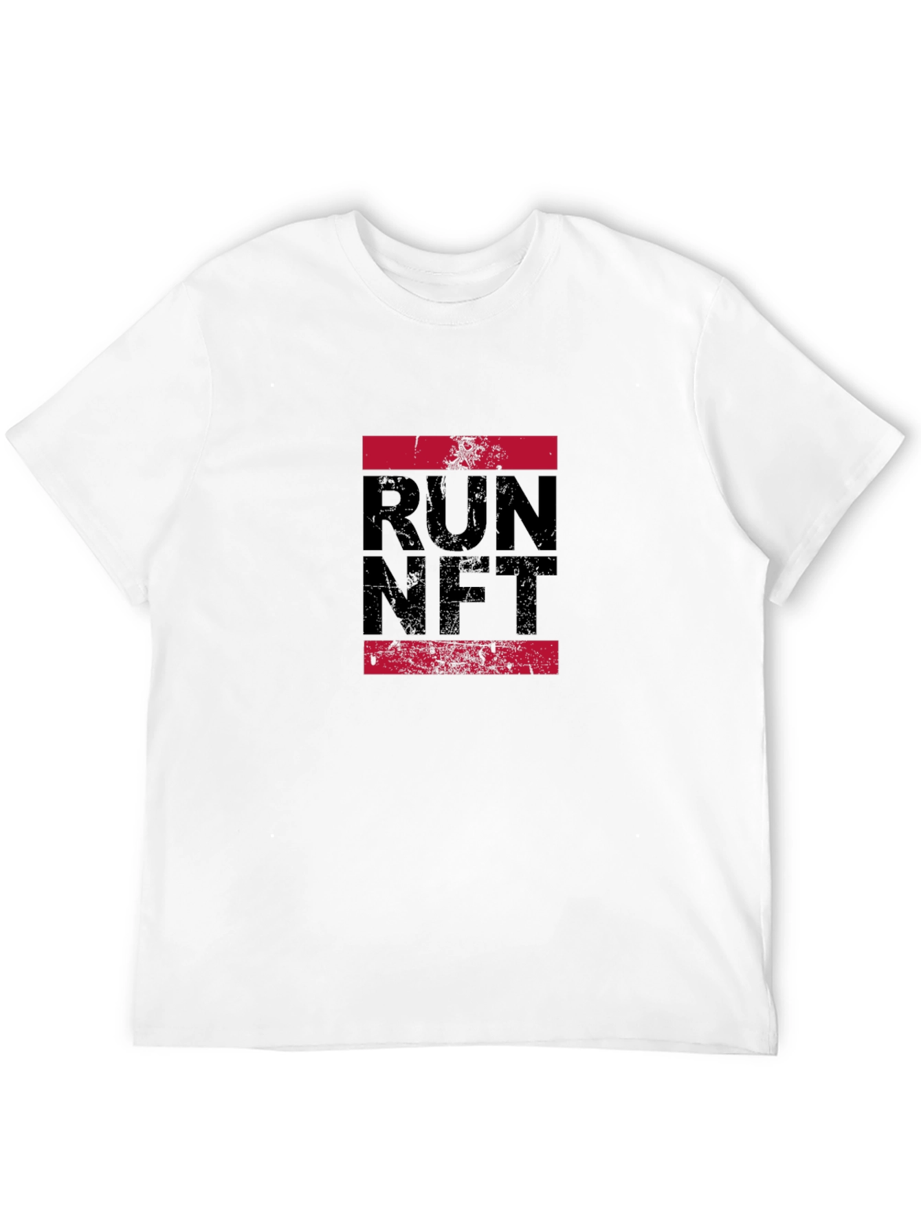 Run NFT Graphic Tee - Black Casual T-Shirt
