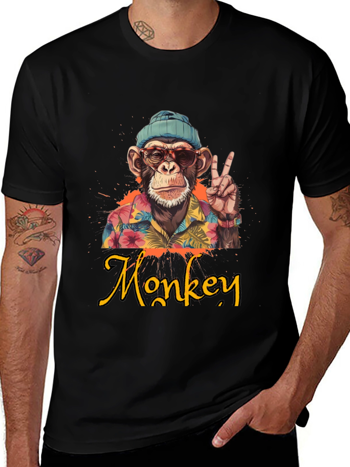Cool Monkey Graphic T-Shirt - Casual Style