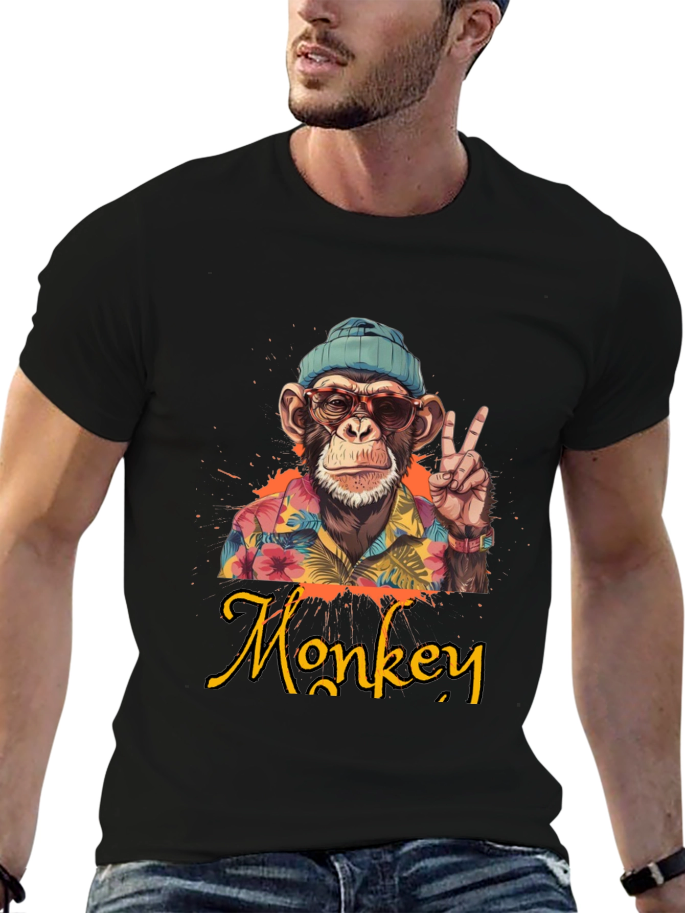 Cool Monkey Graphic T-Shirt - Casual Style