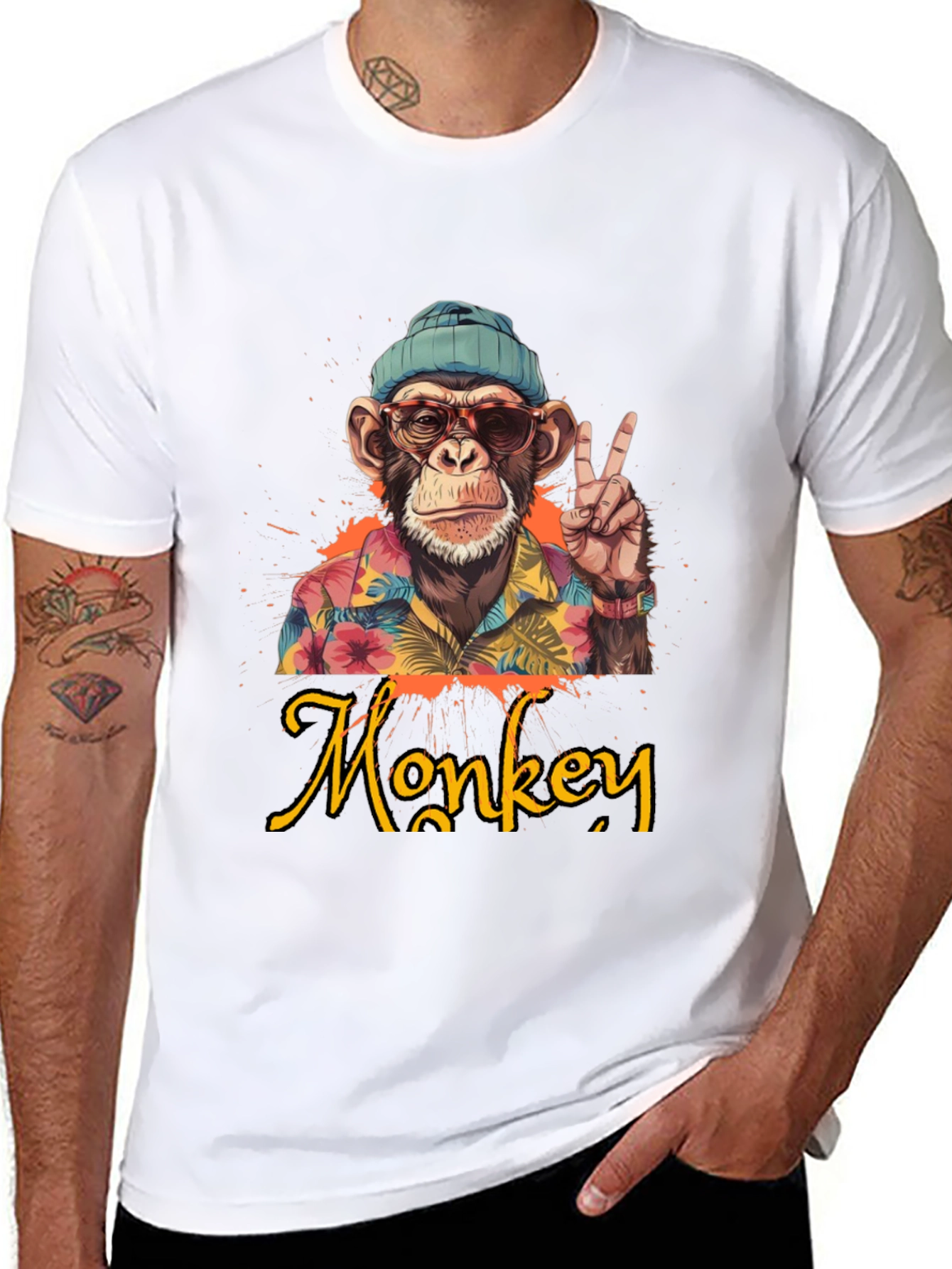 Cool Monkey Graphic T-Shirt - Casual Style
