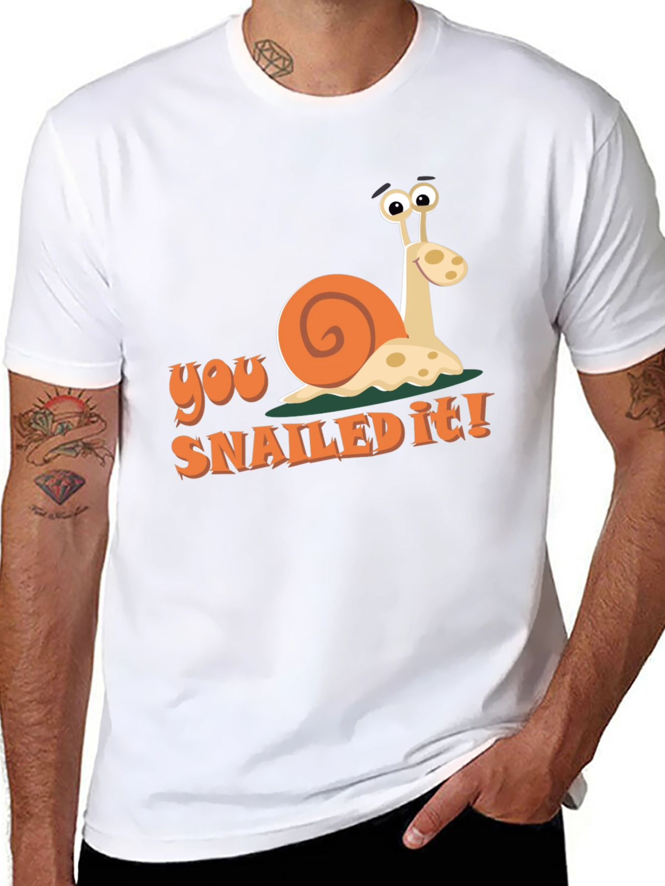 You Snailed It! Graphic T-Shirt - Funny Snail Tee