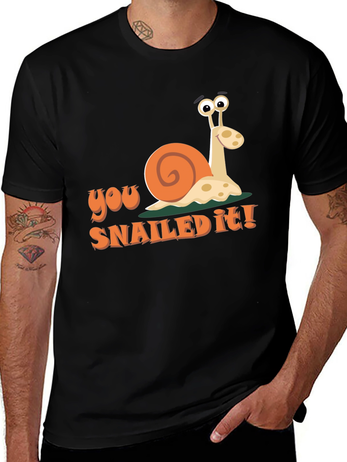 You Snailed It! Graphic T-Shirt - Funny Snail Tee