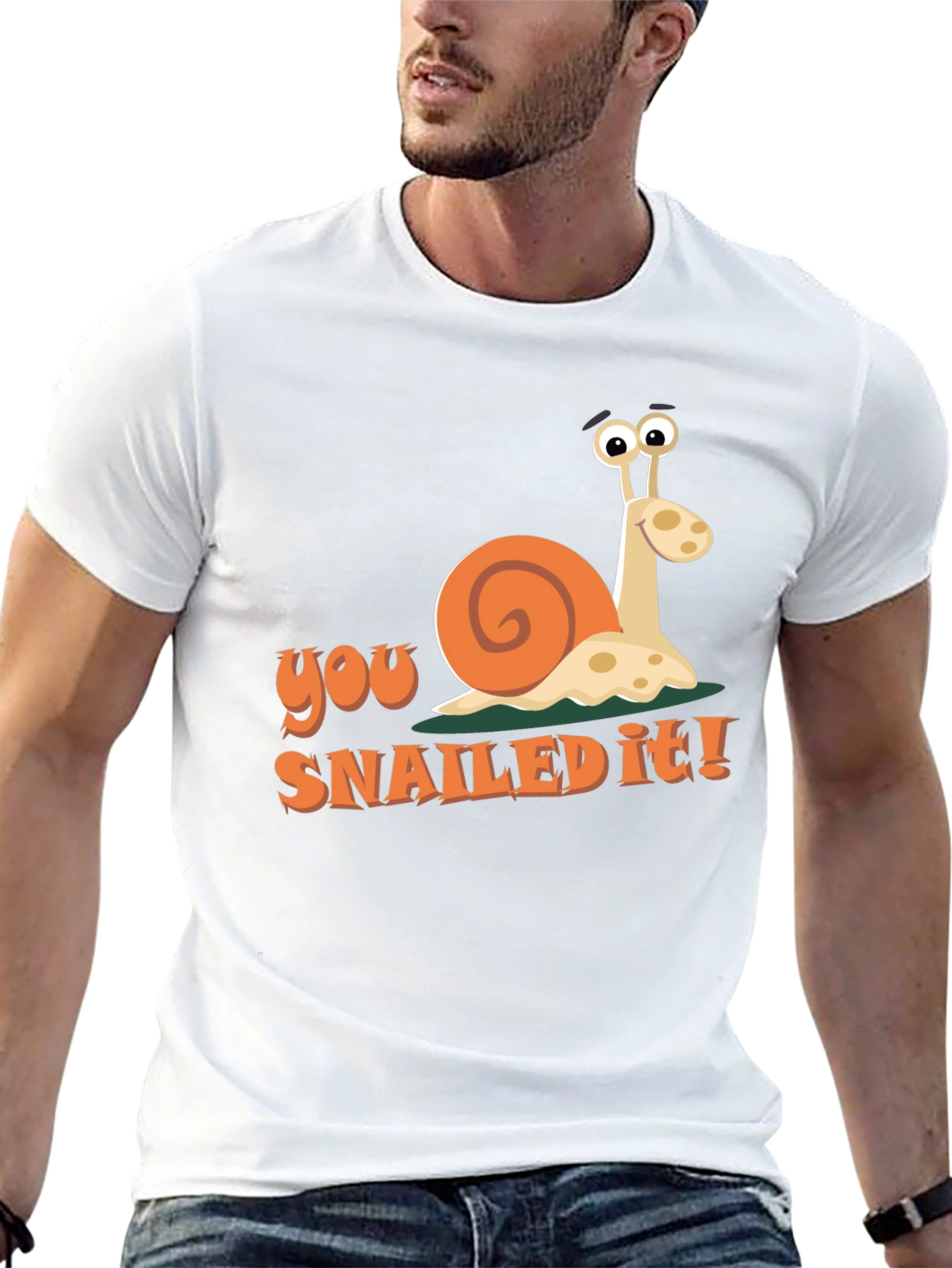 You Snailed It! Graphic T-Shirt - Funny Snail Tee