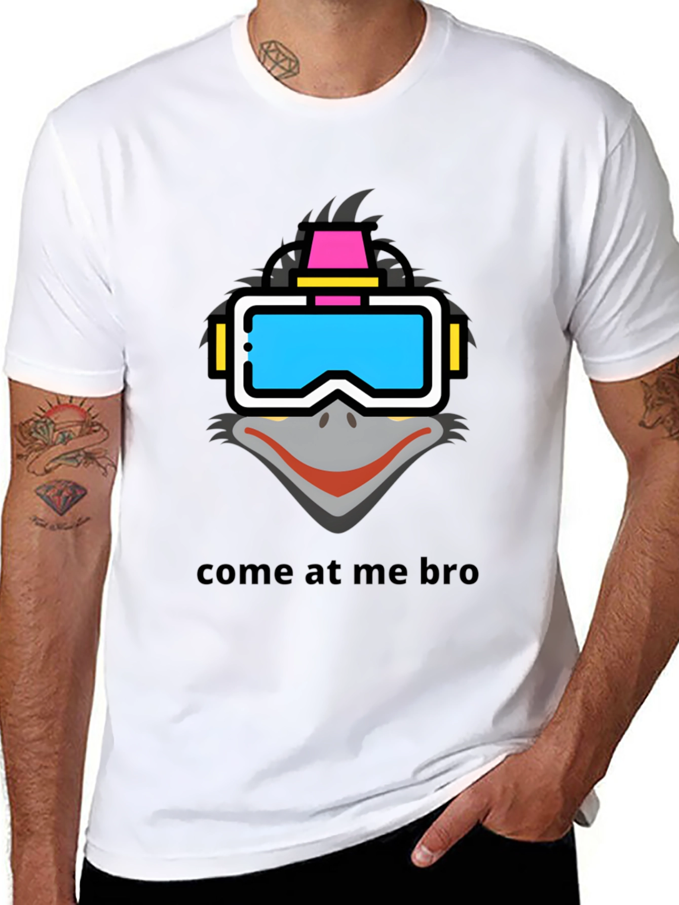 Emu VR Headset Graphic T-Shirt
