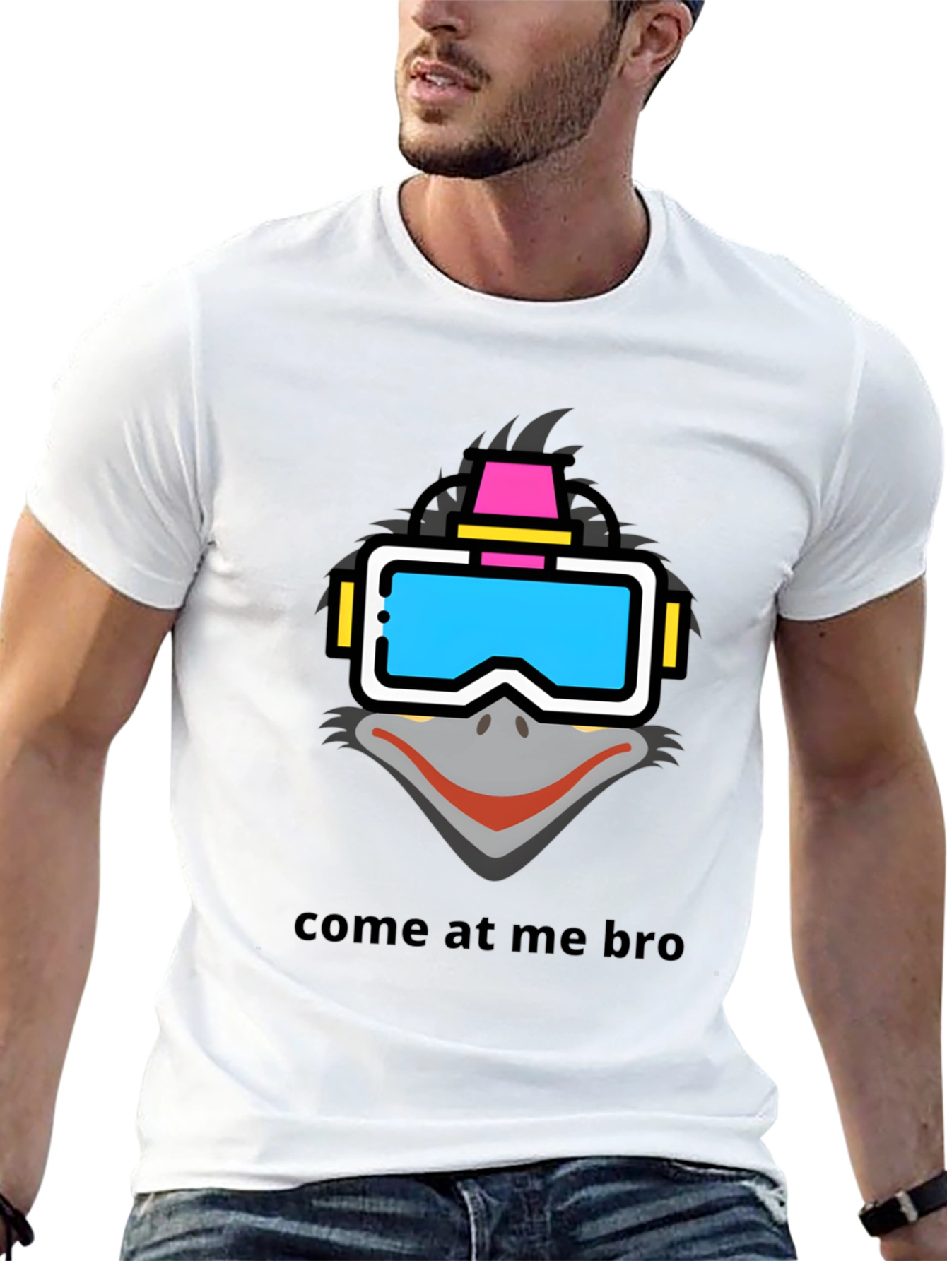 Emu VR Headset Graphic T-Shirt