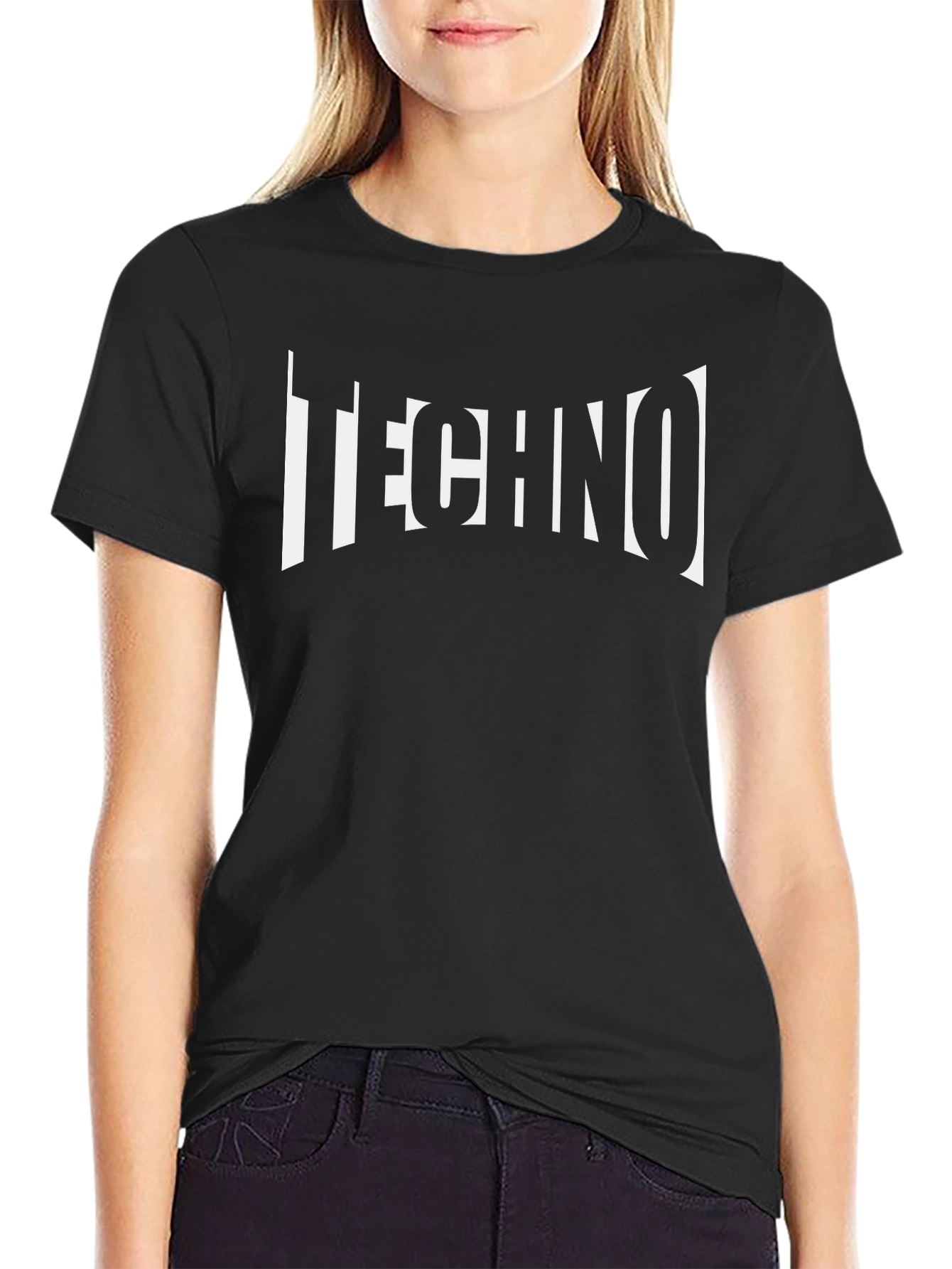 Techno Music Graphic T-Shirt - Black Cotton Tee