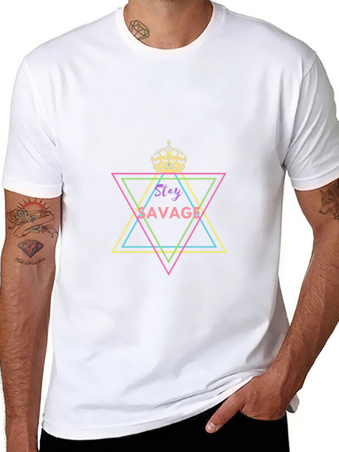 Stay Savage Crown Graphic T-Shirt