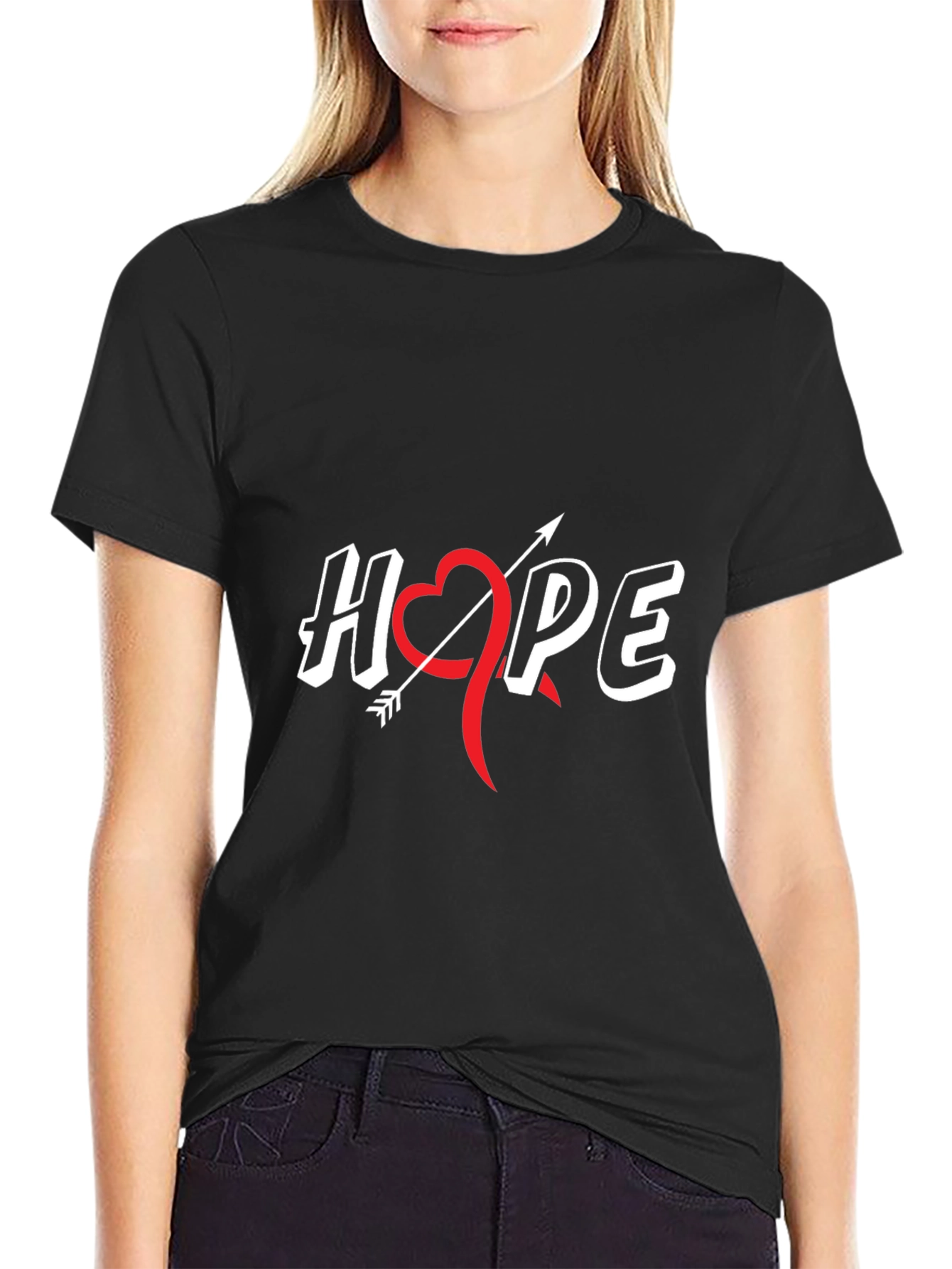 Hope T-Shirt - Heart Arrow Design