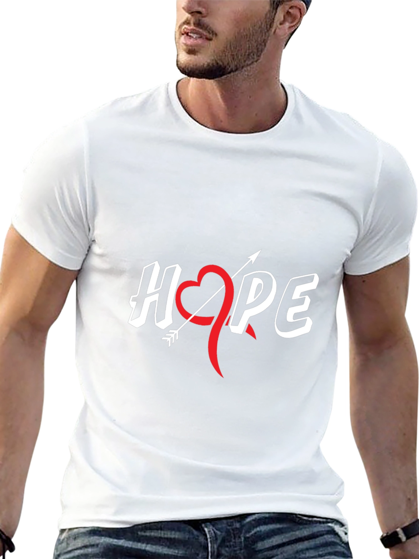 Hope T-Shirt - Heart Arrow Design