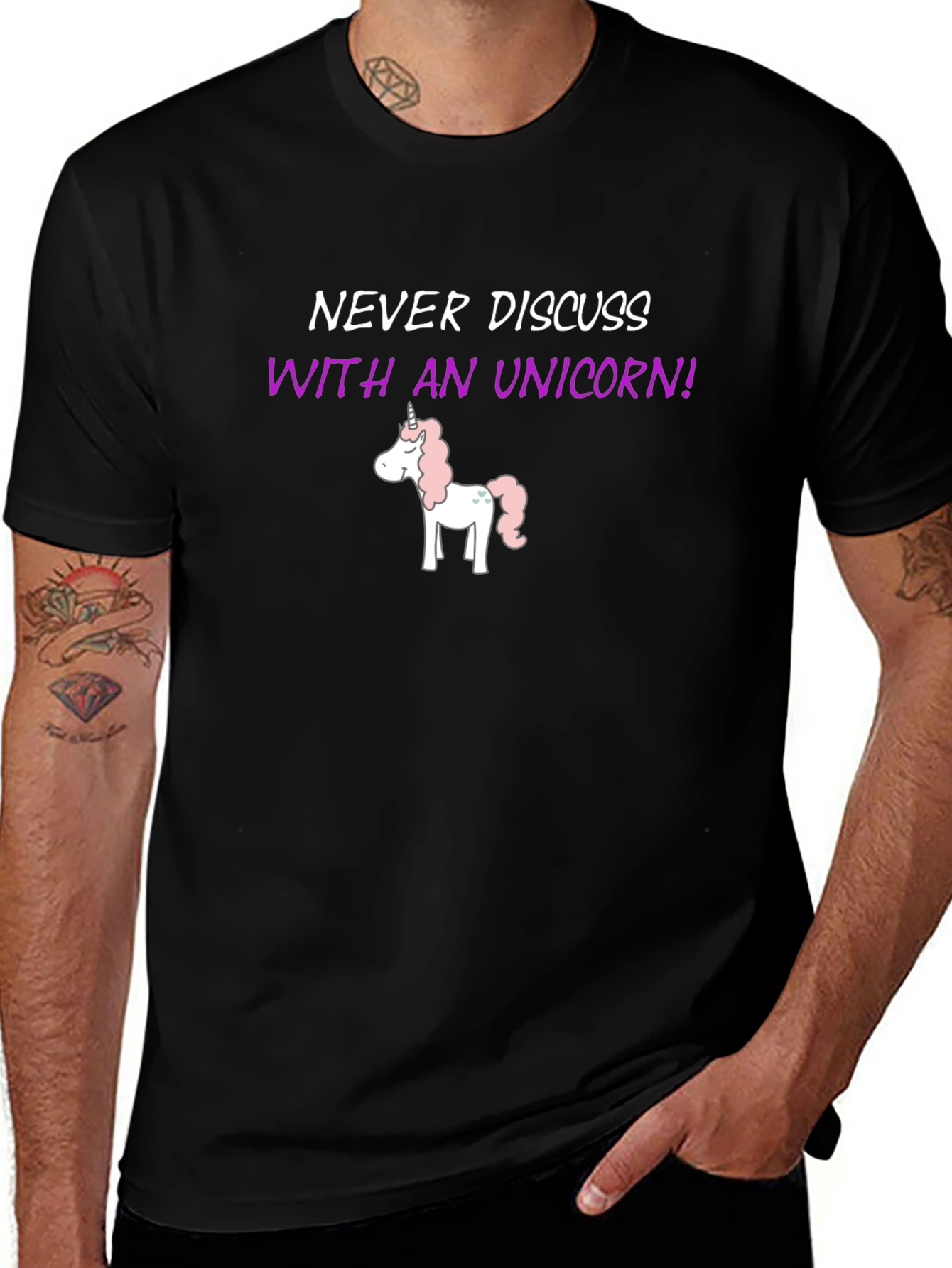 Never Discuss With An Unicorn! T-Shirt