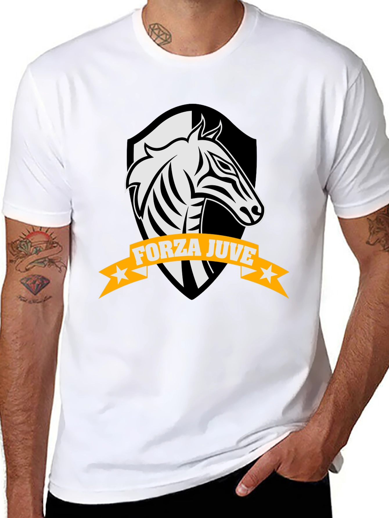 Forza Juve Zebra Graphic Tee