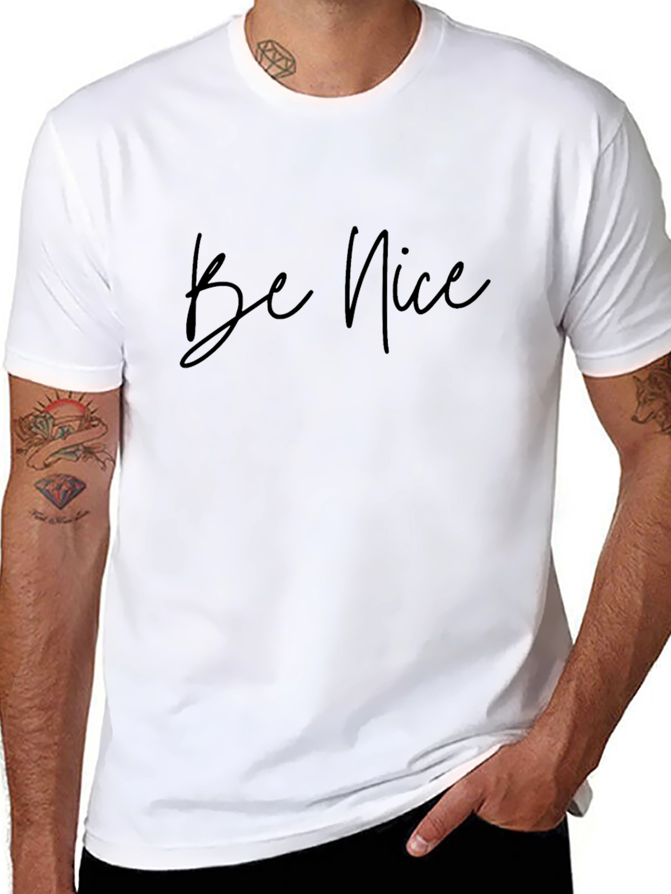 Be Nice Black T-Shirt - Casual Comfort
