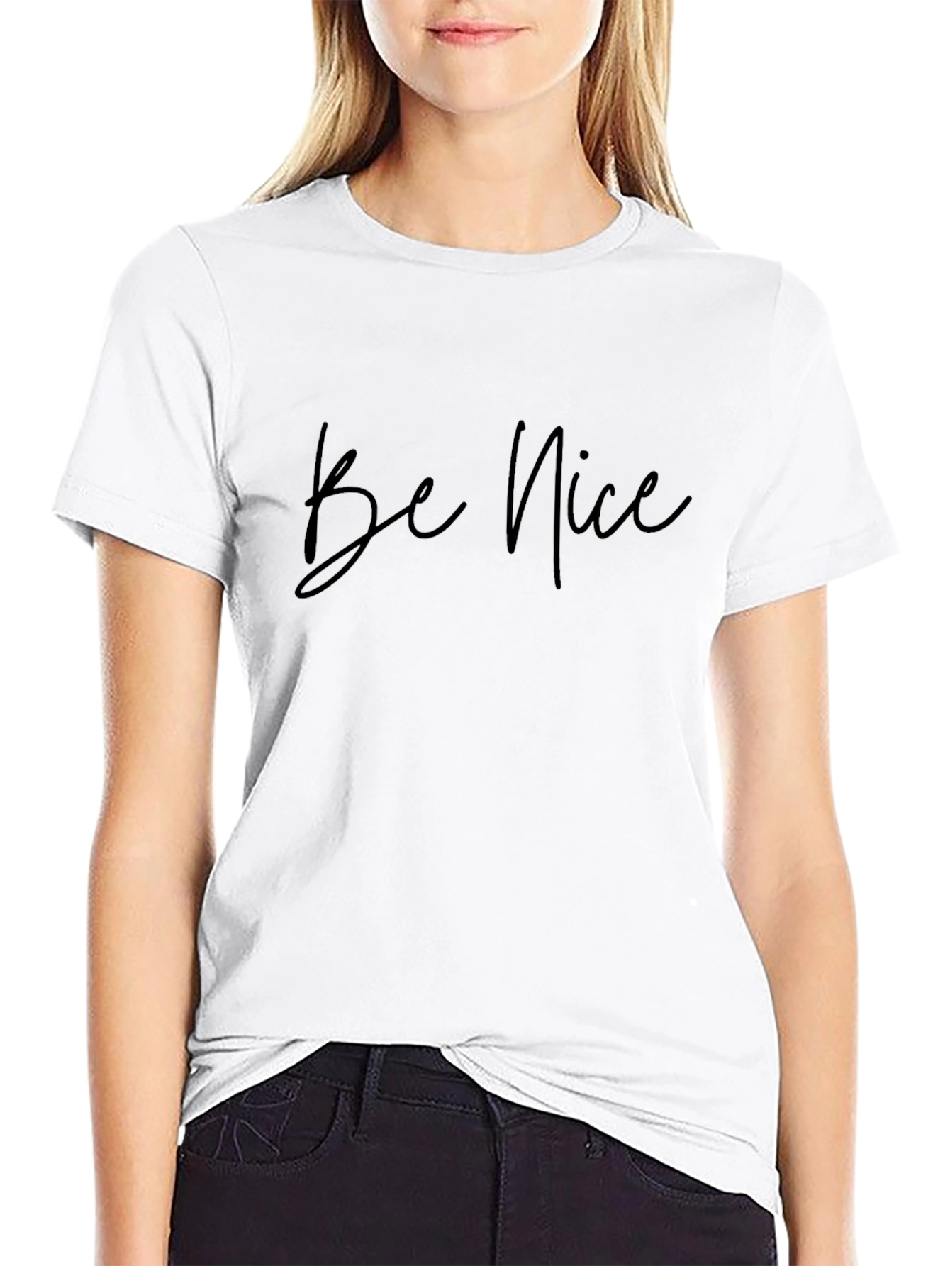 Be Nice Black T-Shirt - Casual Comfort