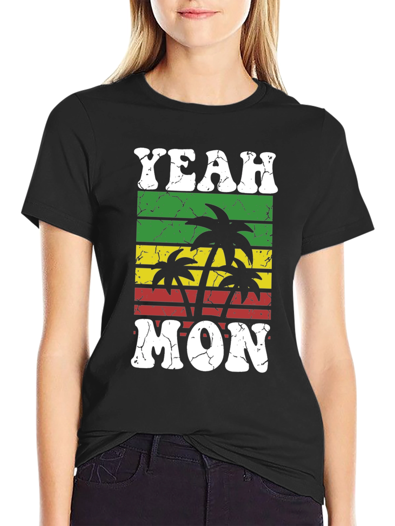 Yeah Mon T-Shirt - Tropical Palm Tree Graphic Tee