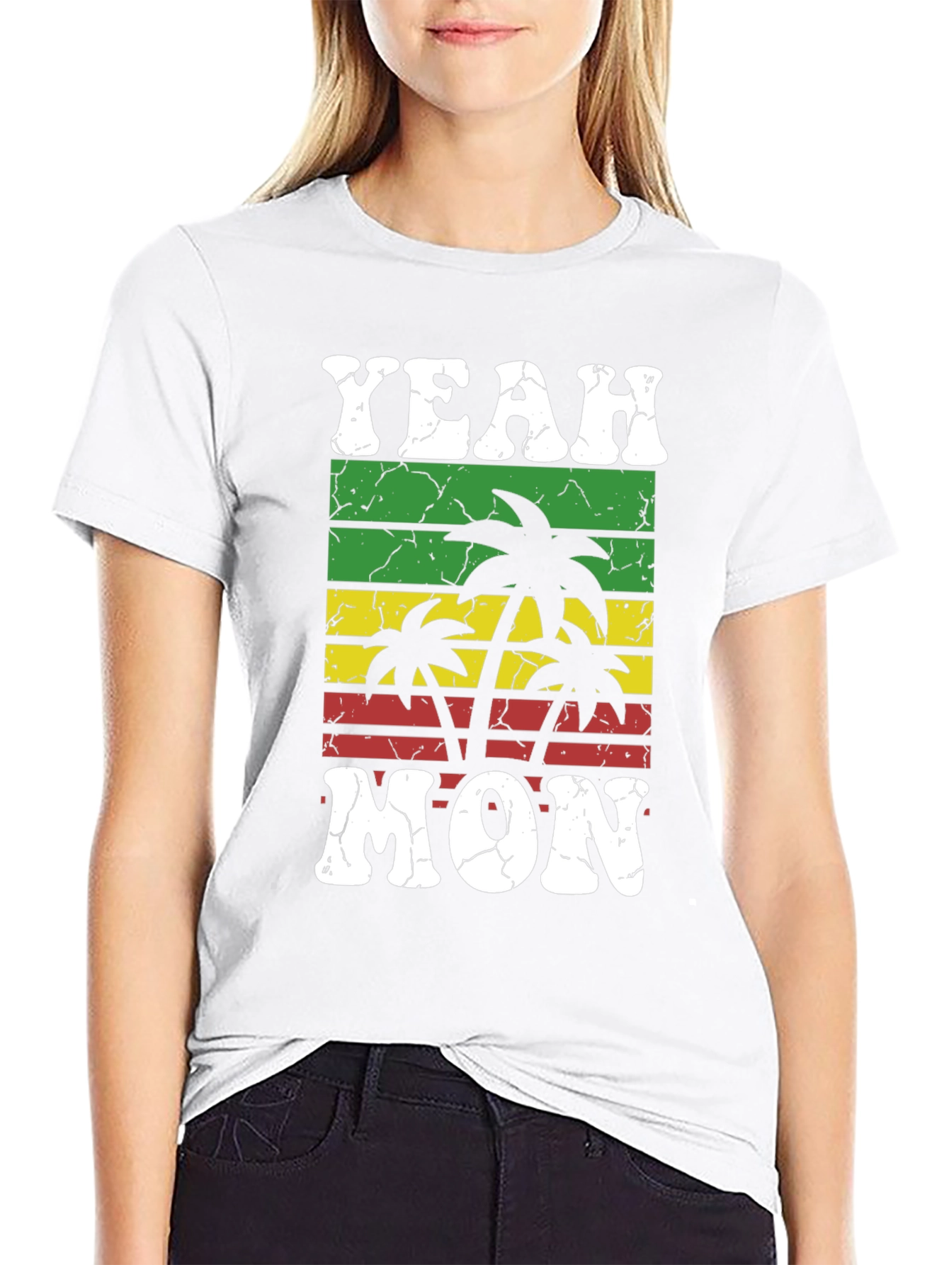 Yeah Mon T-Shirt - Tropical Palm Tree Graphic Tee