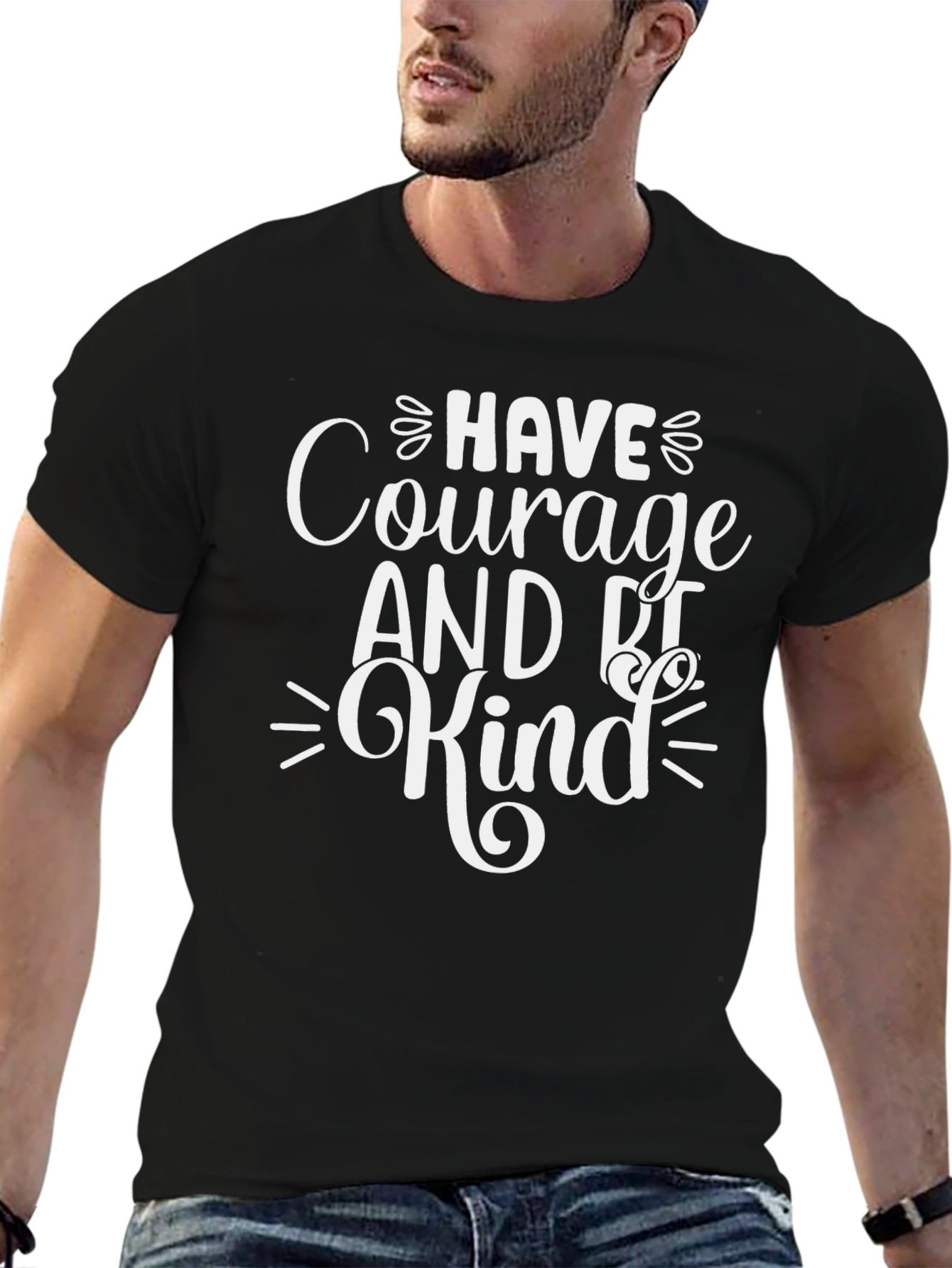 Courage & Kindness Graphic T-Shirt - Black