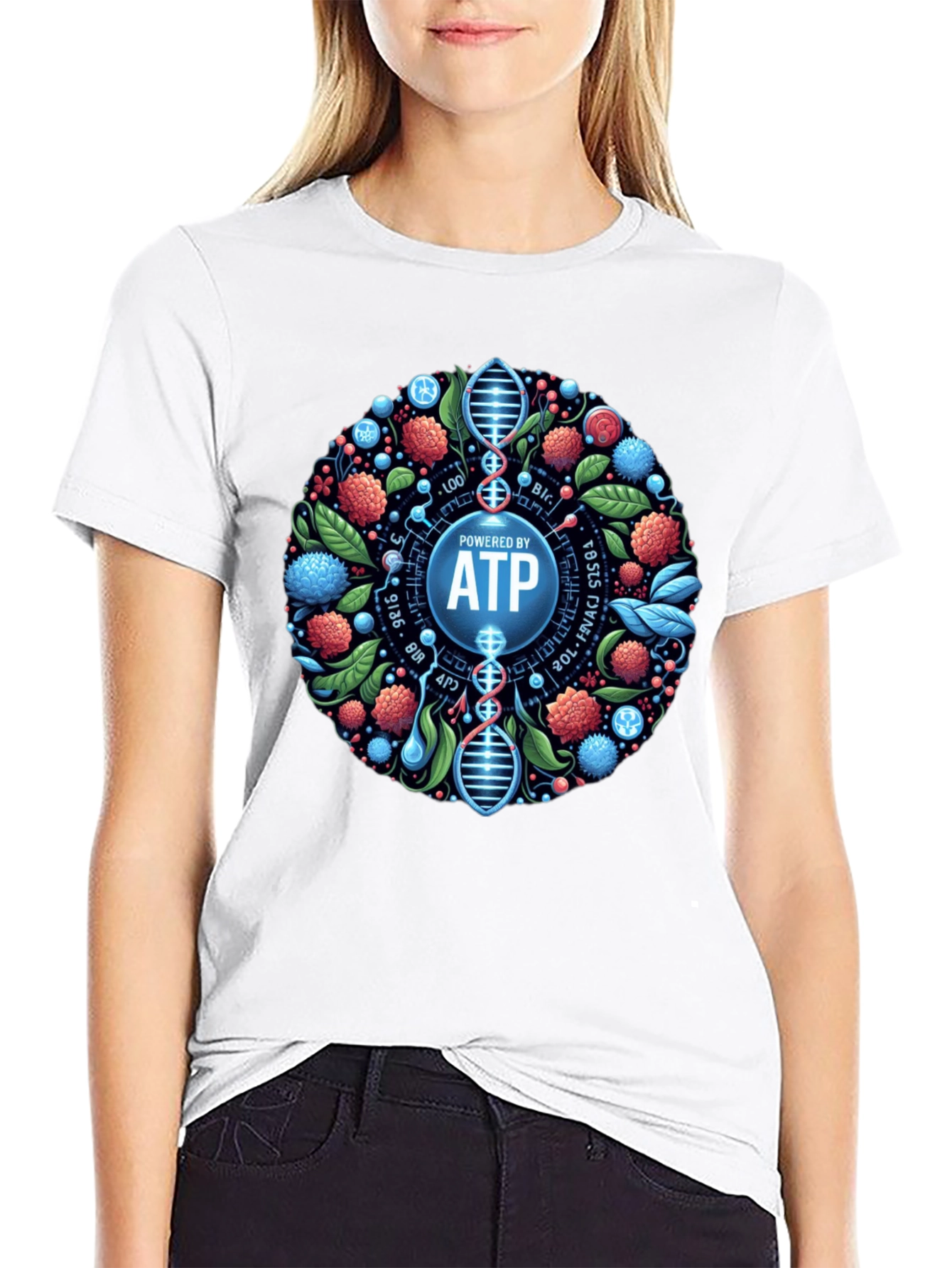 Powered By ATP Graphic T-Shirt - Science Design