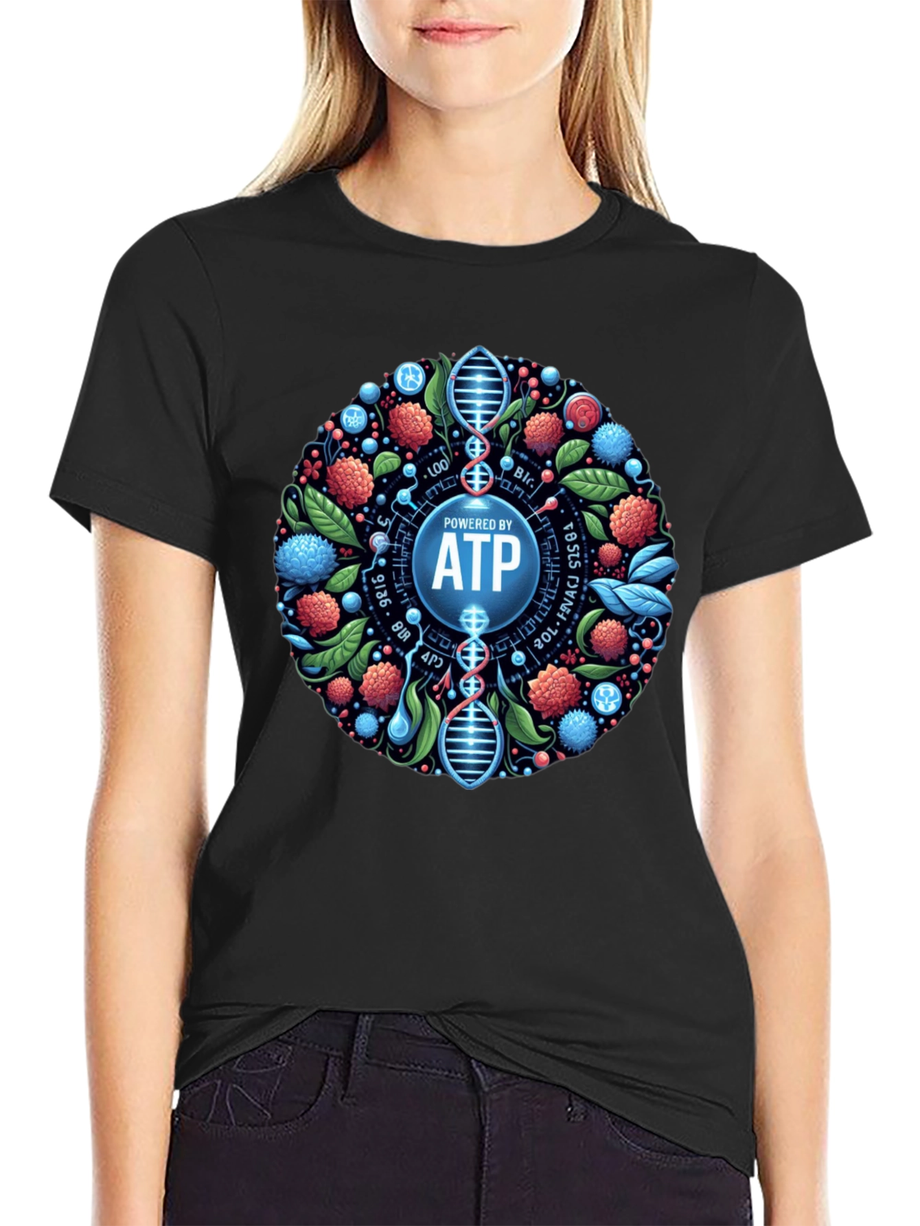 Powered By ATP Graphic T-Shirt - Science Design