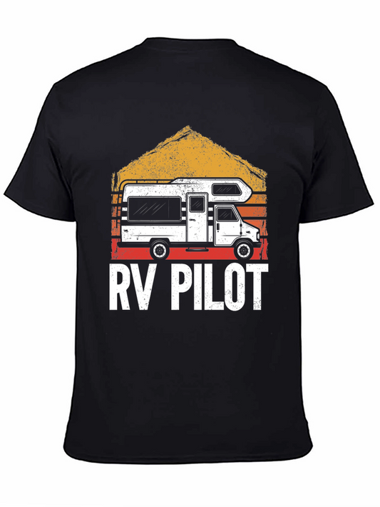 RV Pilot Graphic T-Shirt - Camping Adventure Tee