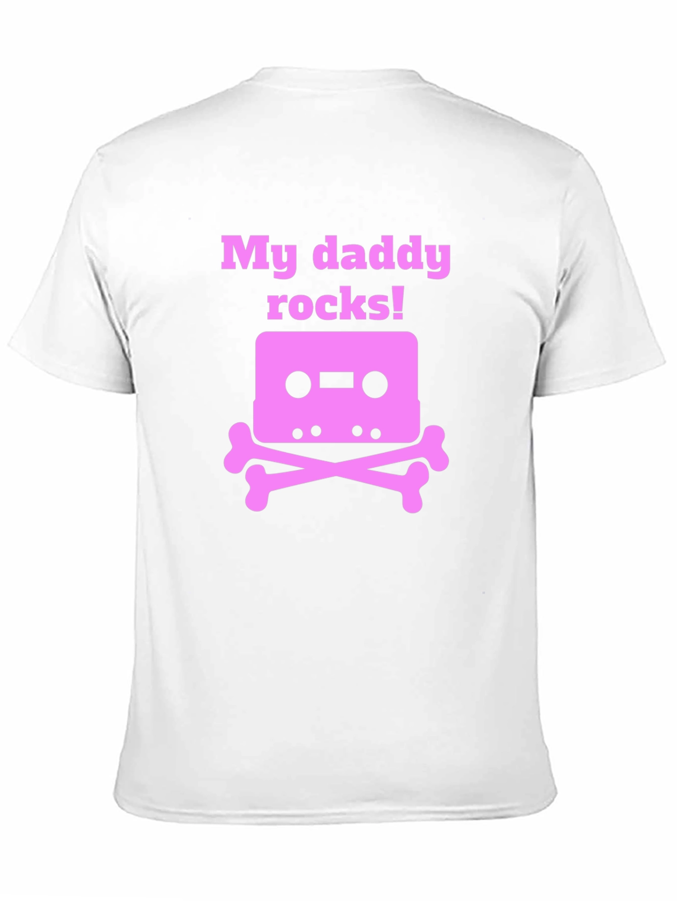 My Daddy Rocks! Cassette Skull T-Shirt