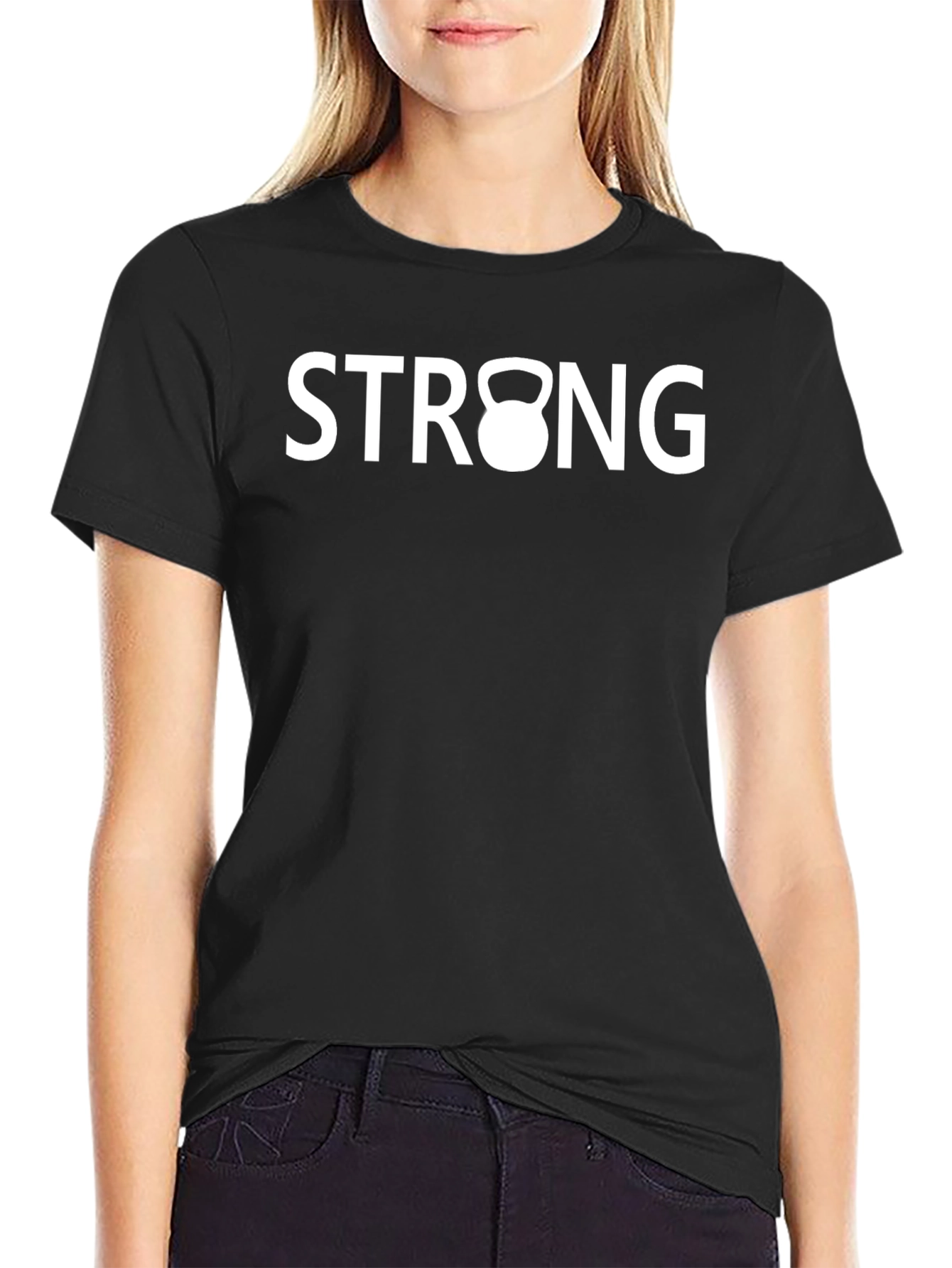 Strong Kettlebell Graphic Tee - Fitness Shirt