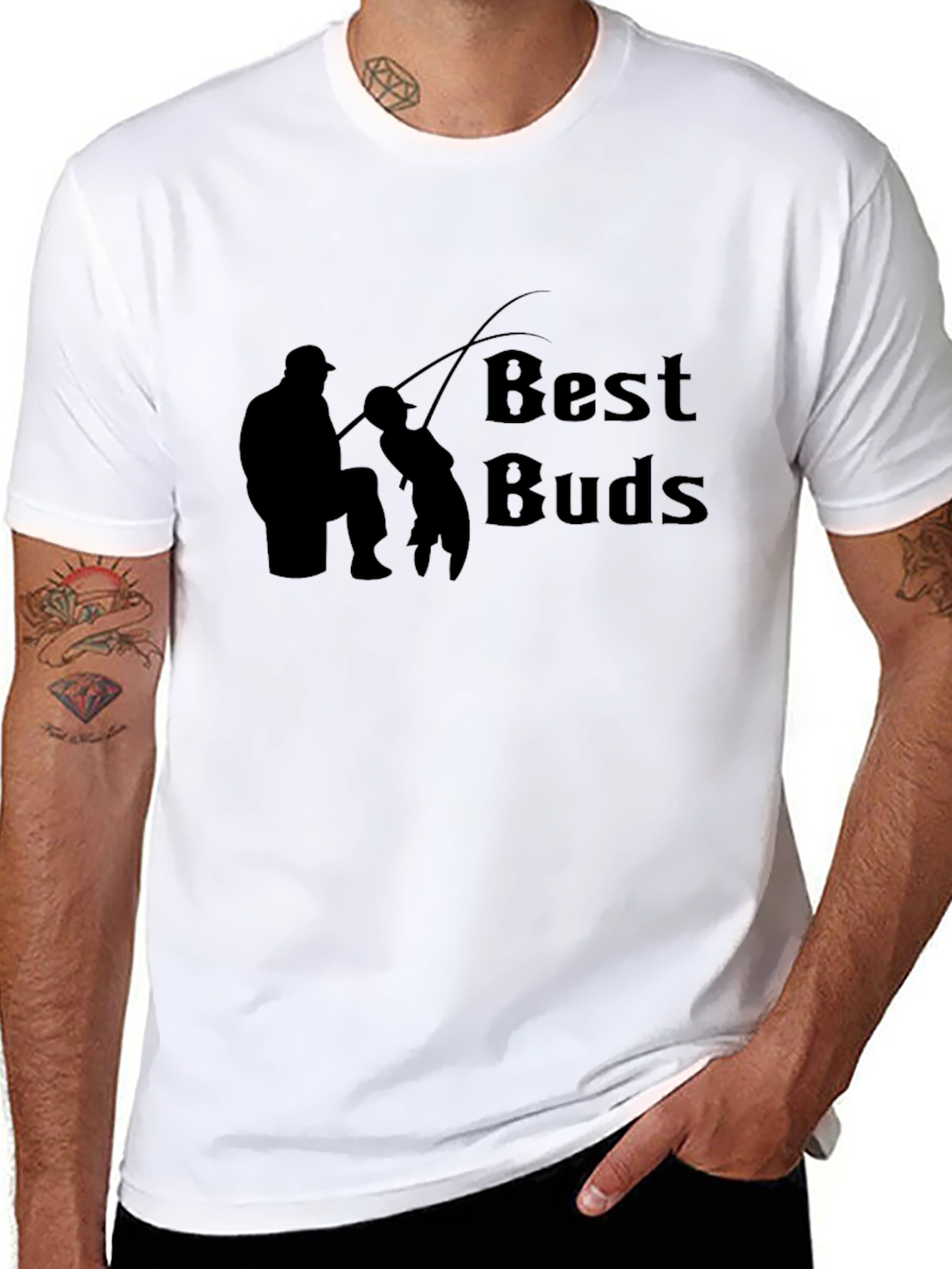 Best Buds Fishing Graphic Tee
