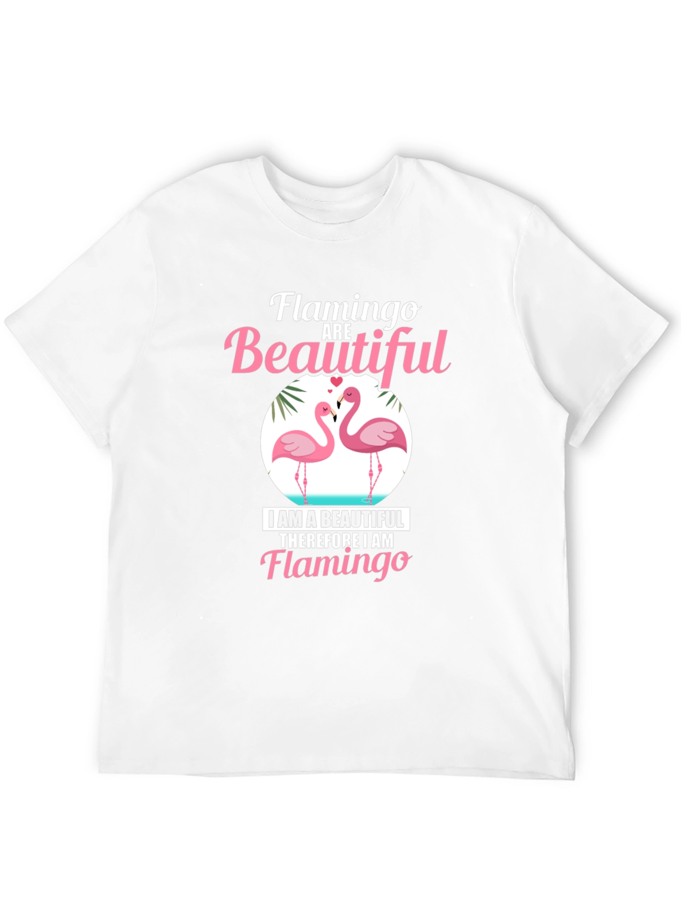 Flamingo Beautiful Black Graphic Tee