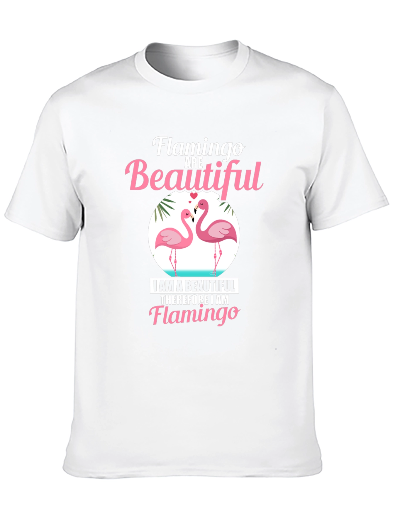 Flamingo Beautiful Black Graphic Tee