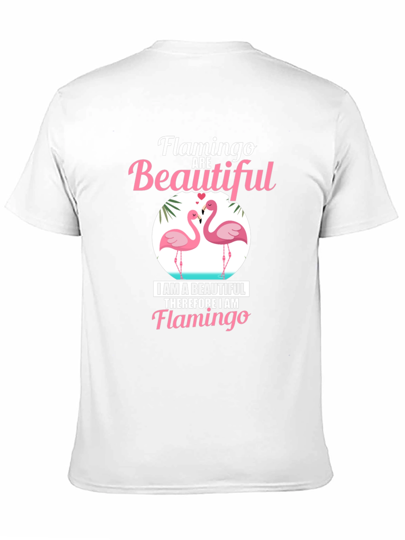 Flamingo Beautiful Black Graphic Tee