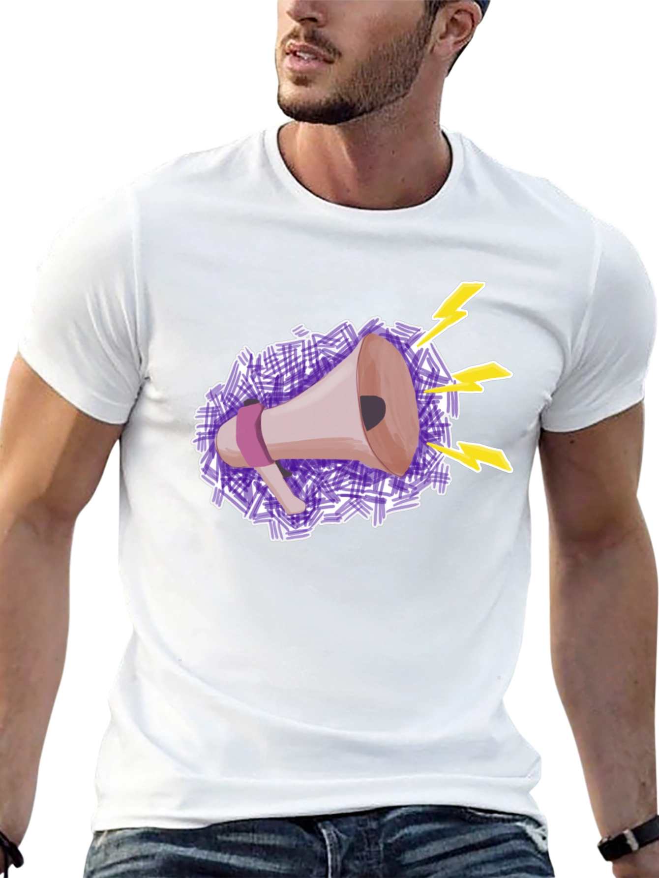Megaphone Graphic Tee - Express Yourself!