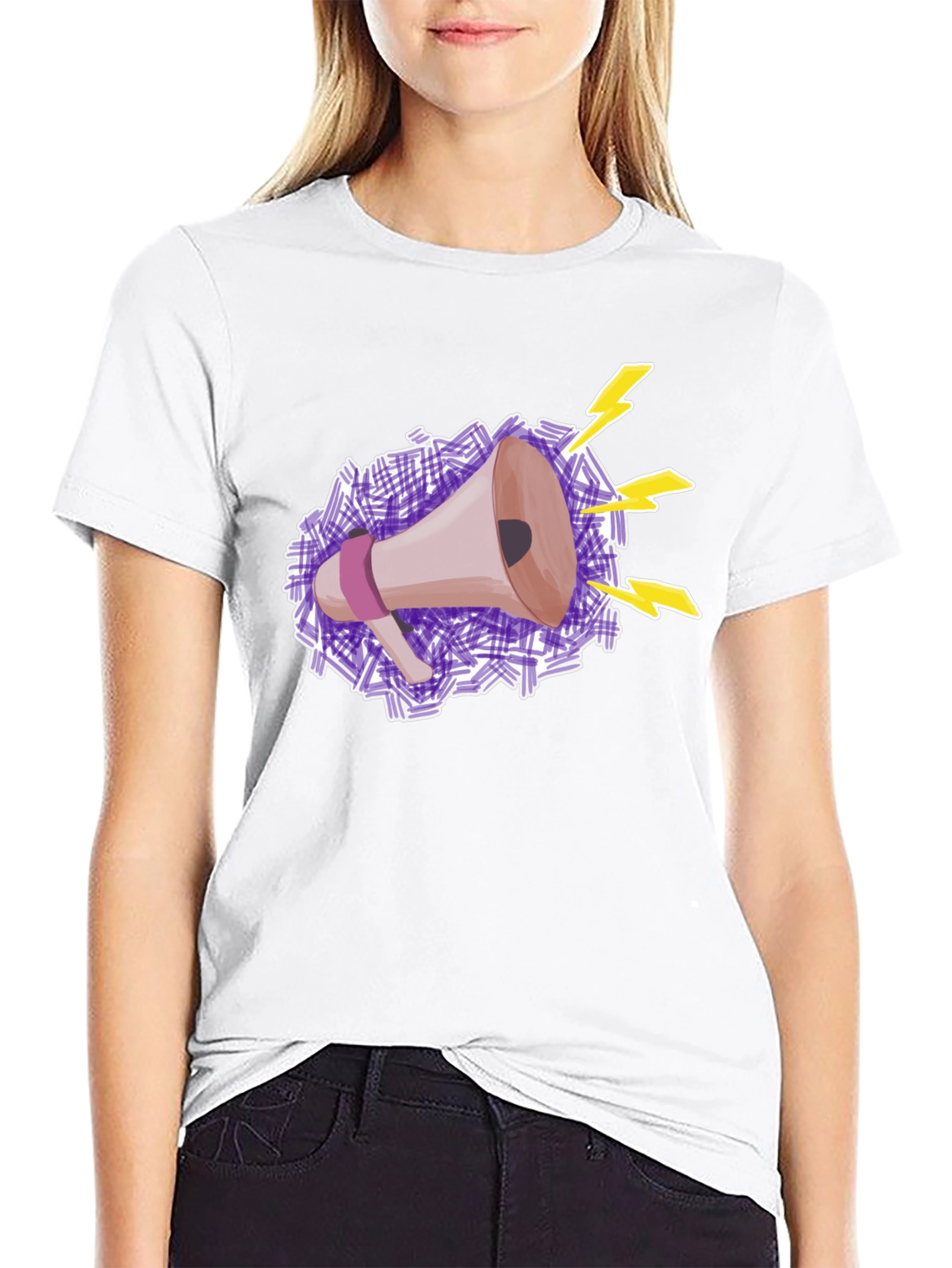 Megaphone Graphic Tee - Express Yourself!