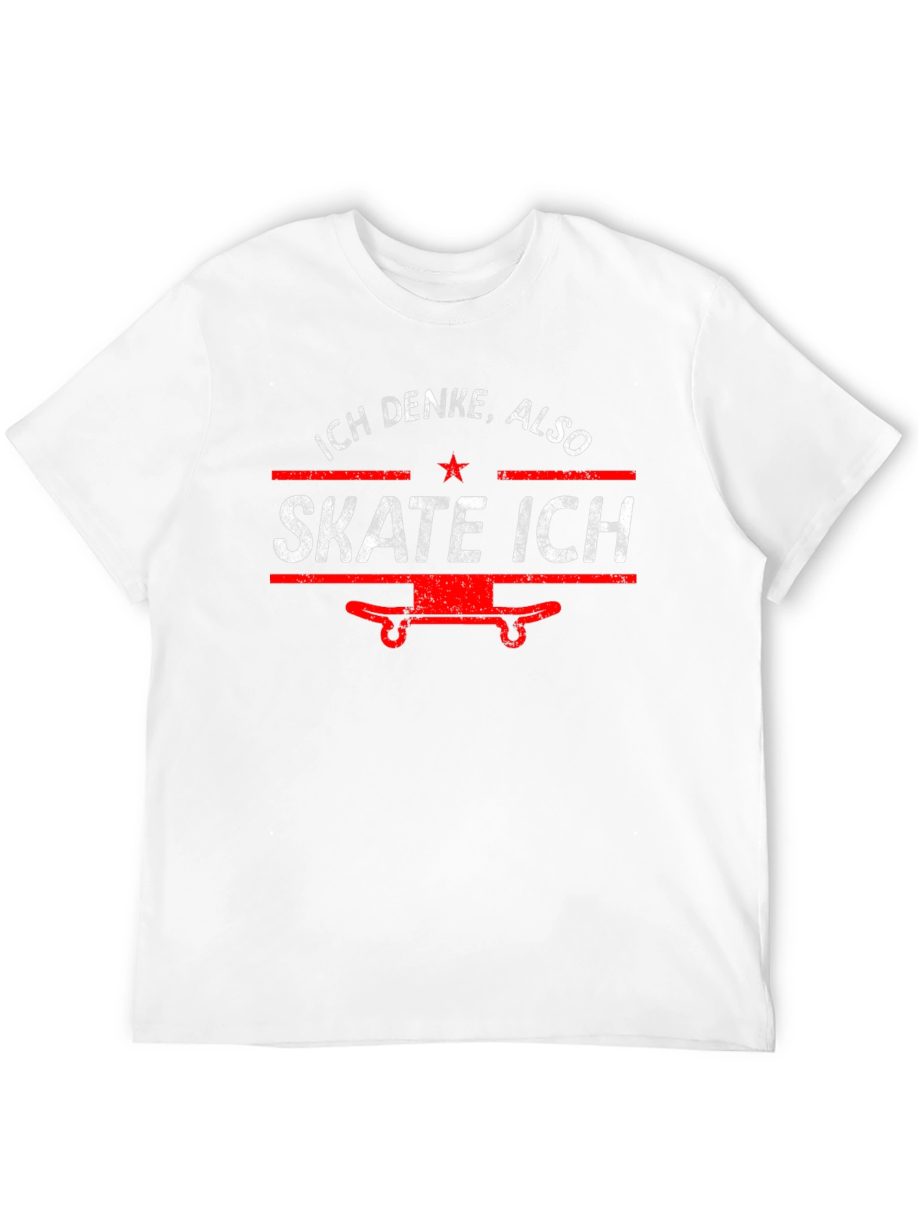 Ich Denke Also Skate Ich T-Shirt