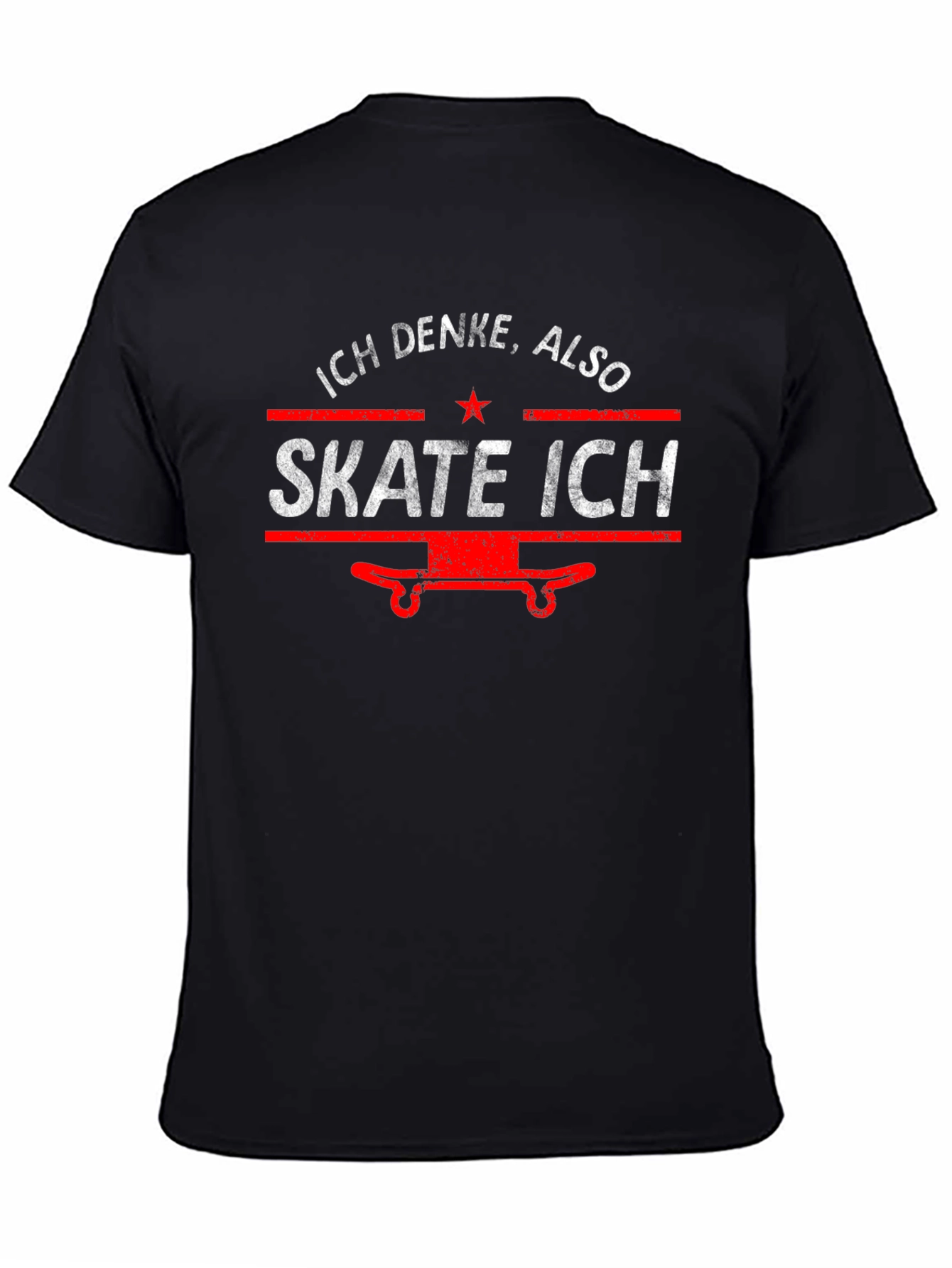 Ich Denke Also Skate Ich T-Shirt