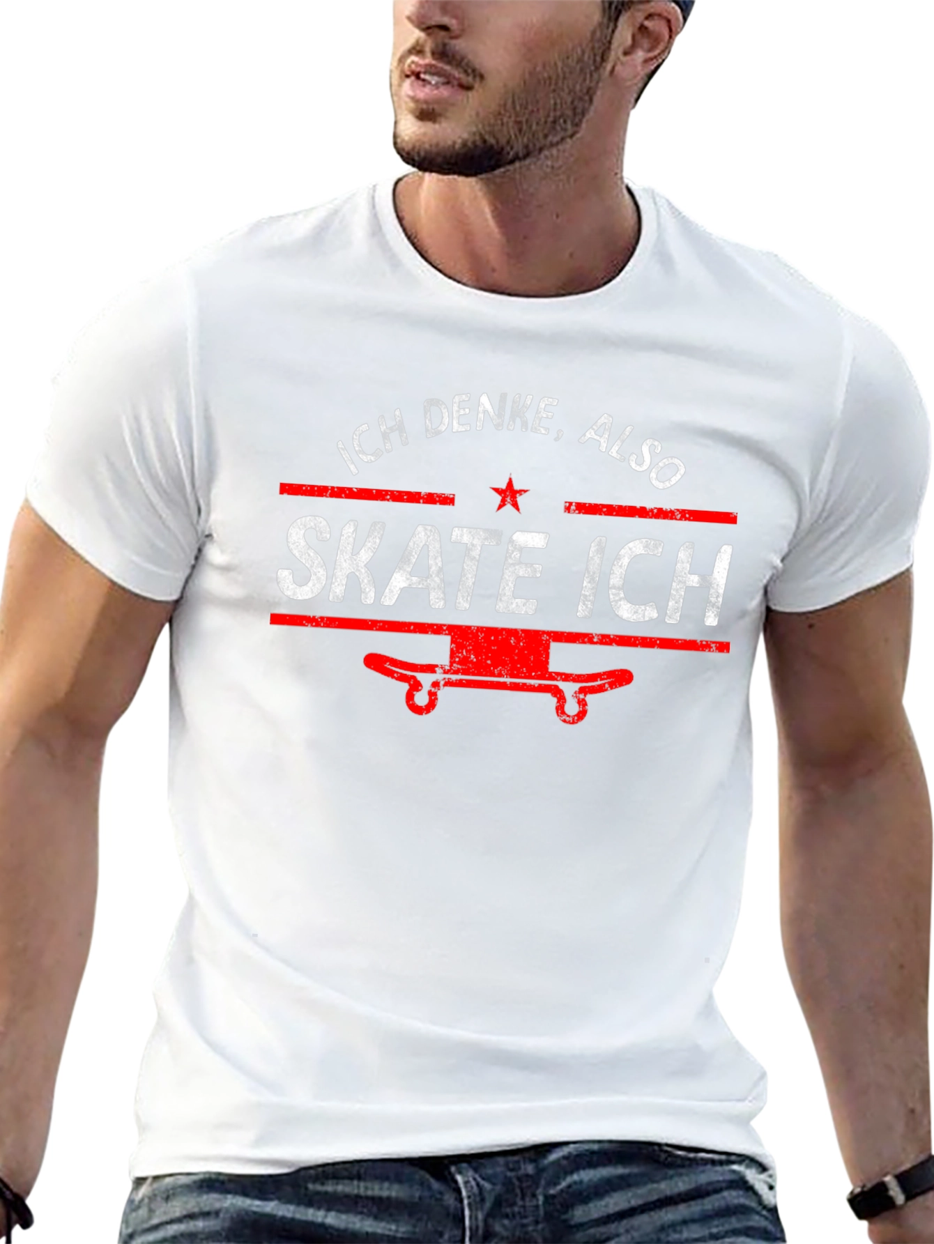 Ich Denke Also Skate Ich T-Shirt