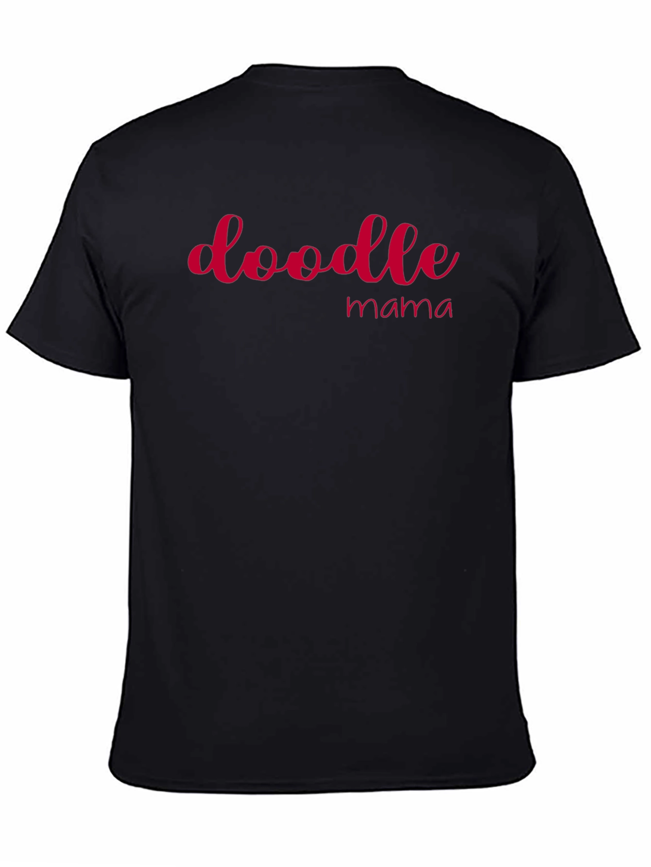 Doodle Mama T-Shirt - Black Crew Neck Tee