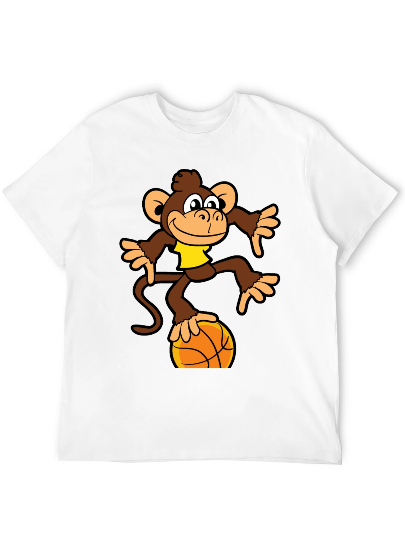 Monkey Balancing on Basketball T-Shirt