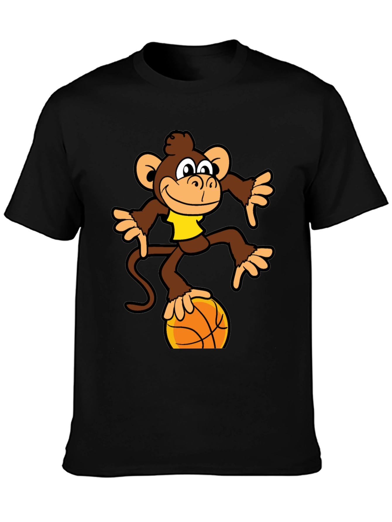 Monkey Balancing on Basketball T-Shirt
