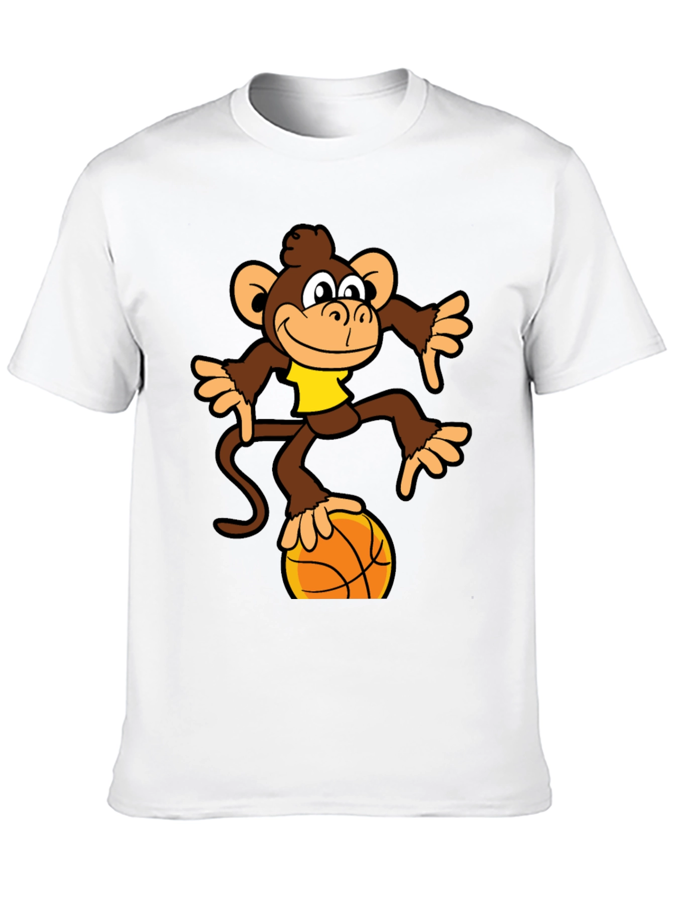 Monkey Balancing on Basketball T-Shirt